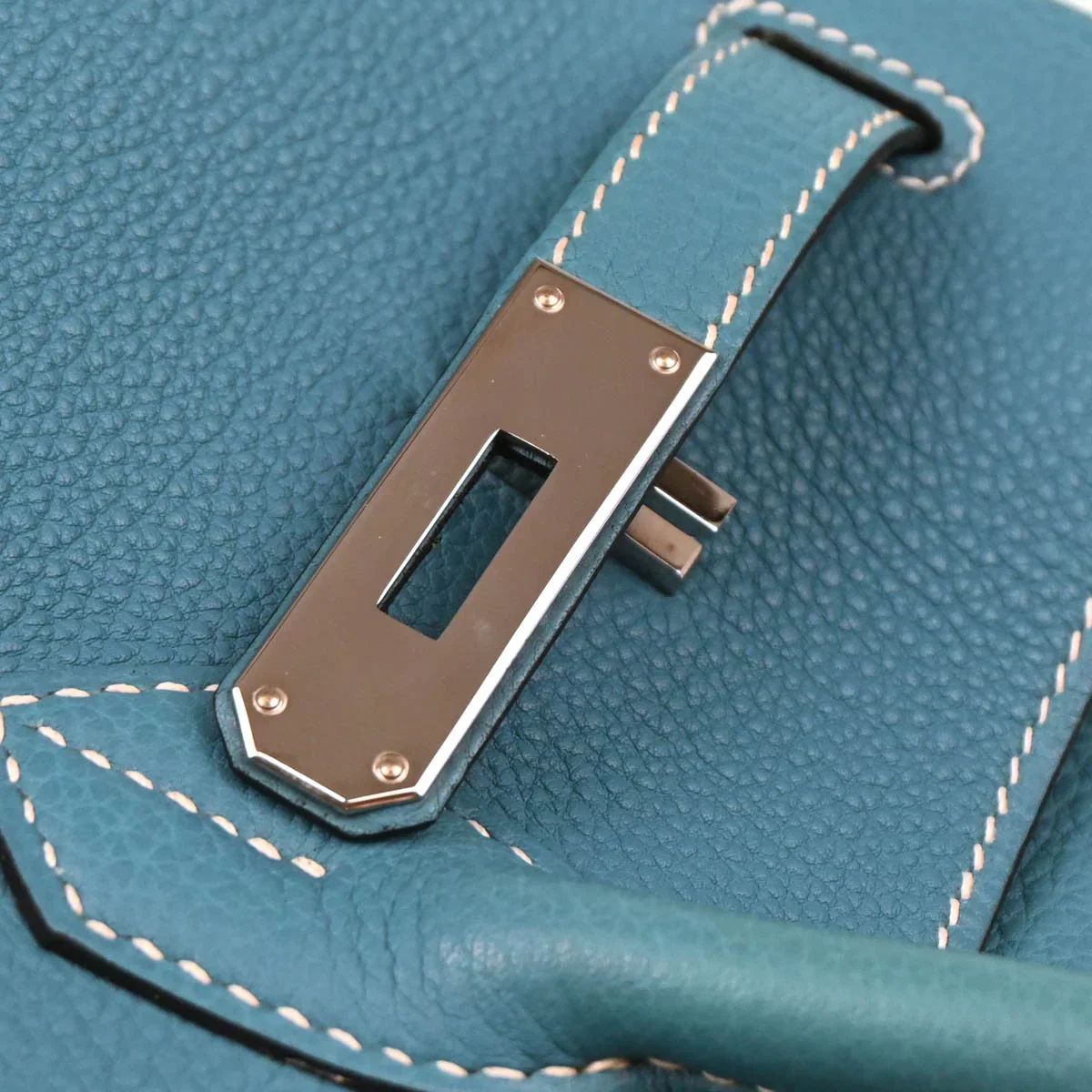 Hermes Blue Jean Togo Birkin 35 Handbag - Image 7