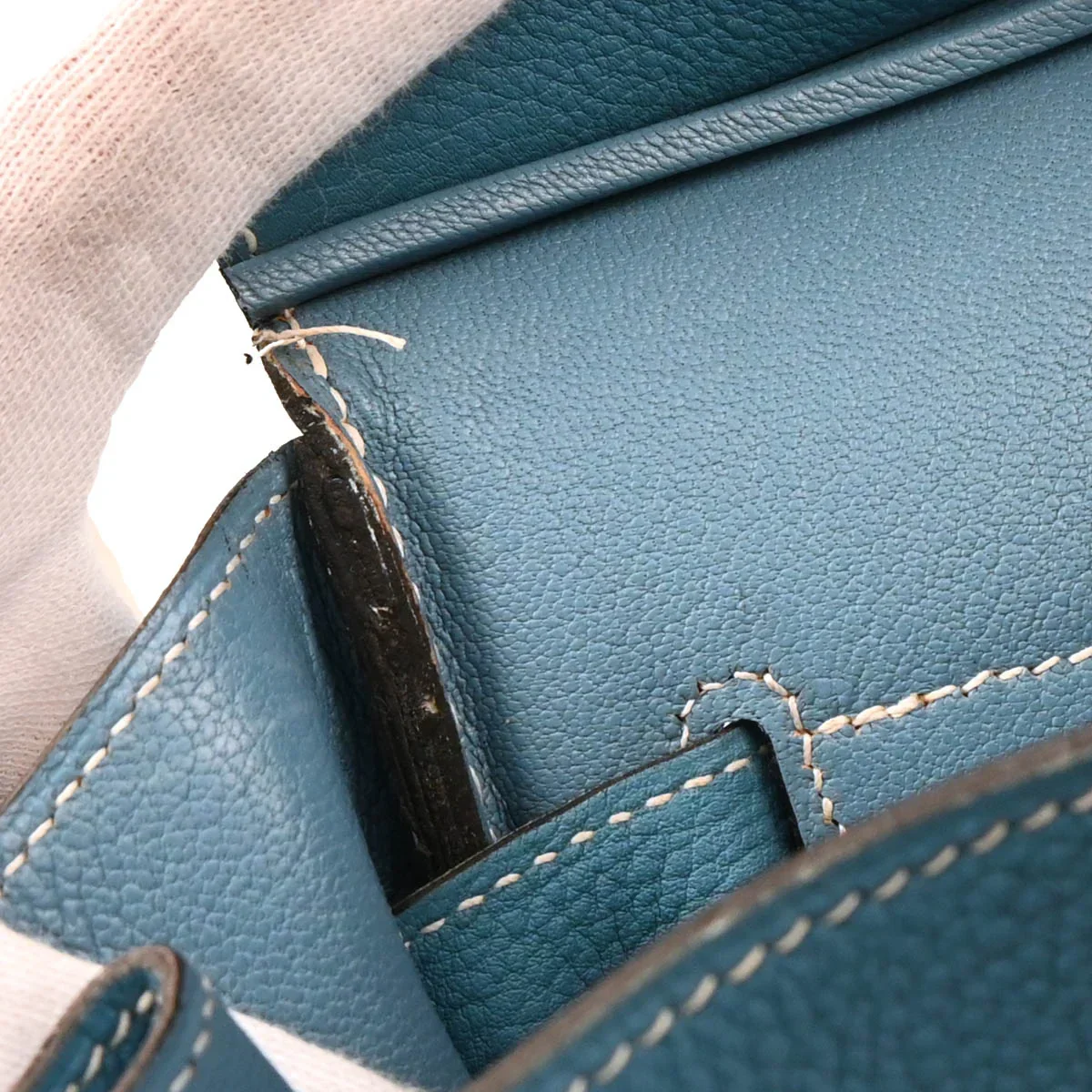 Hermes Blue Jean Togo Birkin 35 Handbag - Image 8