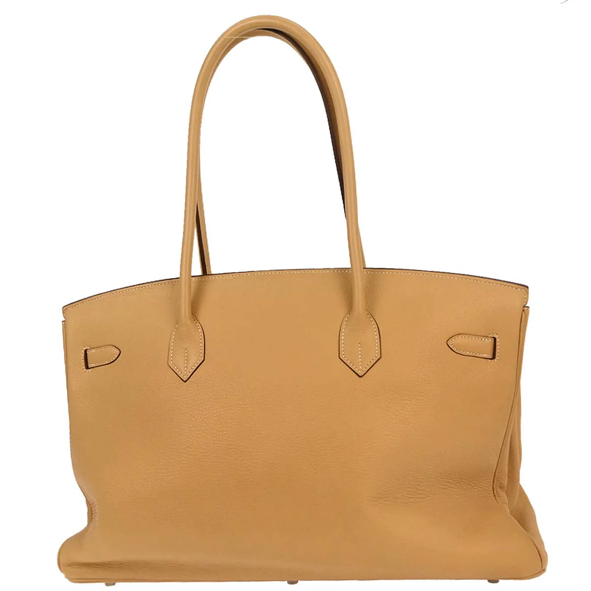 Hermes Natural Sable Taurillon Clemence Birkin 45 Handbag - Image 2