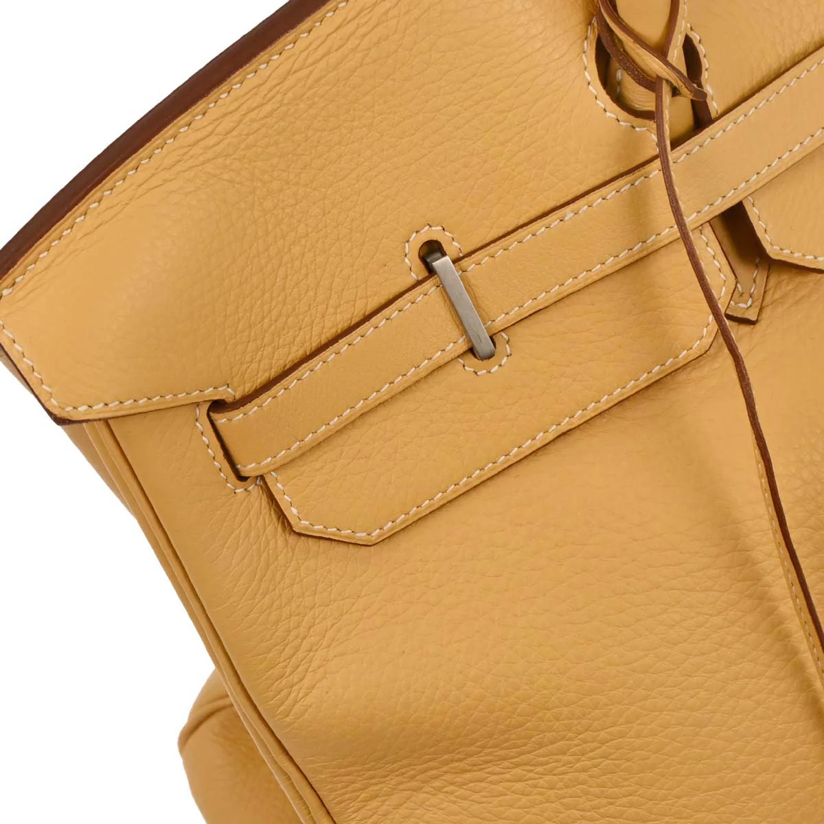 Hermes Natural Sable Taurillon Clemence Birkin 45 Handbag - Image 5