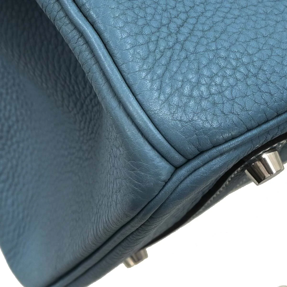 Hermes 2009 Blue Jean Taurillon Clemence Birkin 35 Handbag - Image 6