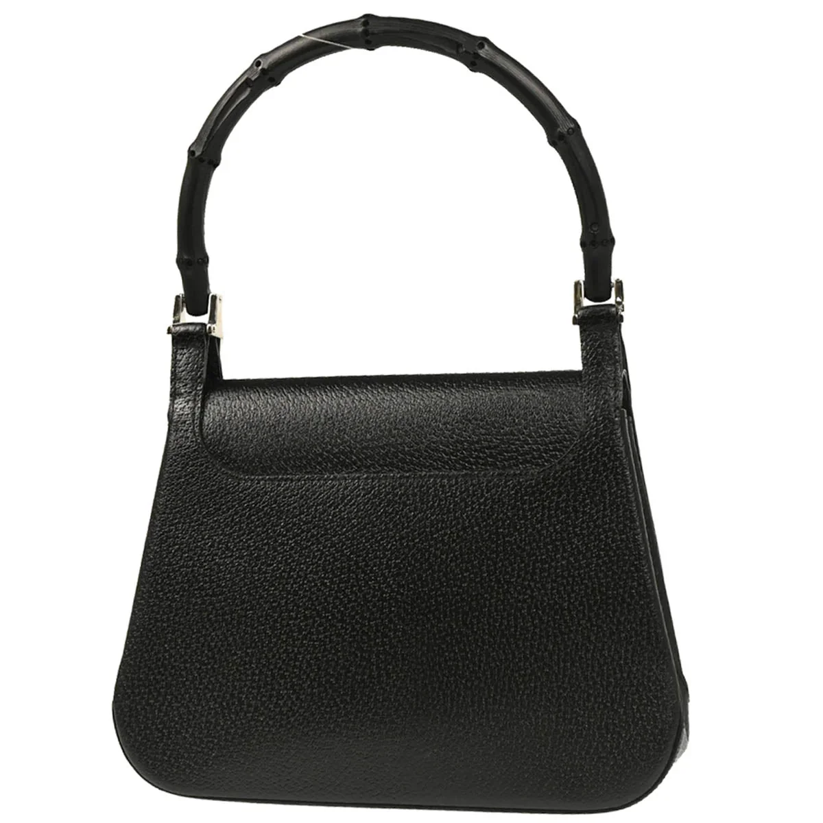 Gucci Black Pigskin Bamboo Handbag - Image 2