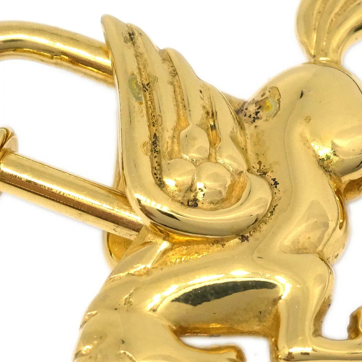 Hermes 1993 Le Cheval Pegasus Cadena Gold Small Good - Image 3