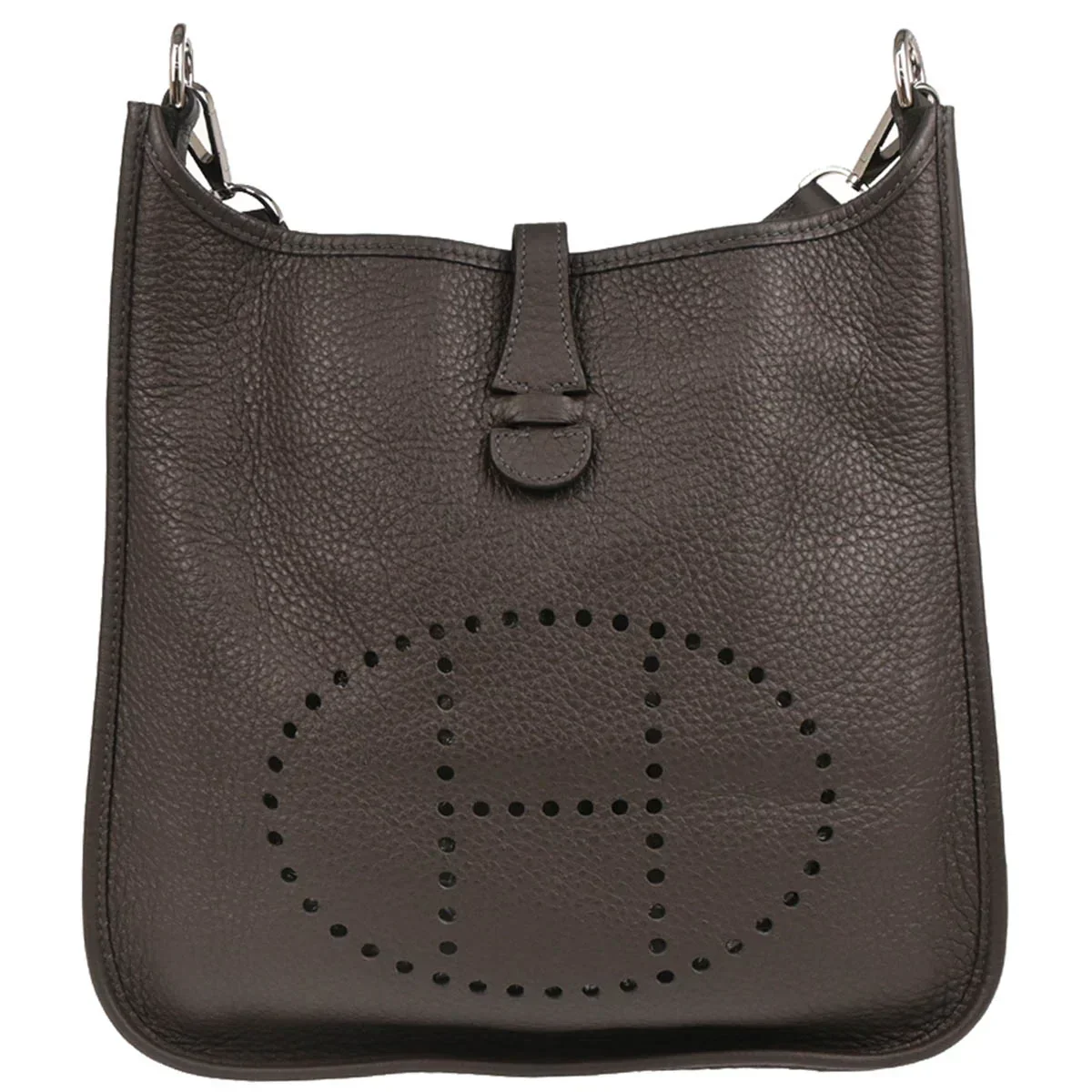 Hermes 2004 Ebene Taurillon Clemence Evelyne 1 PM Shoulder Bag