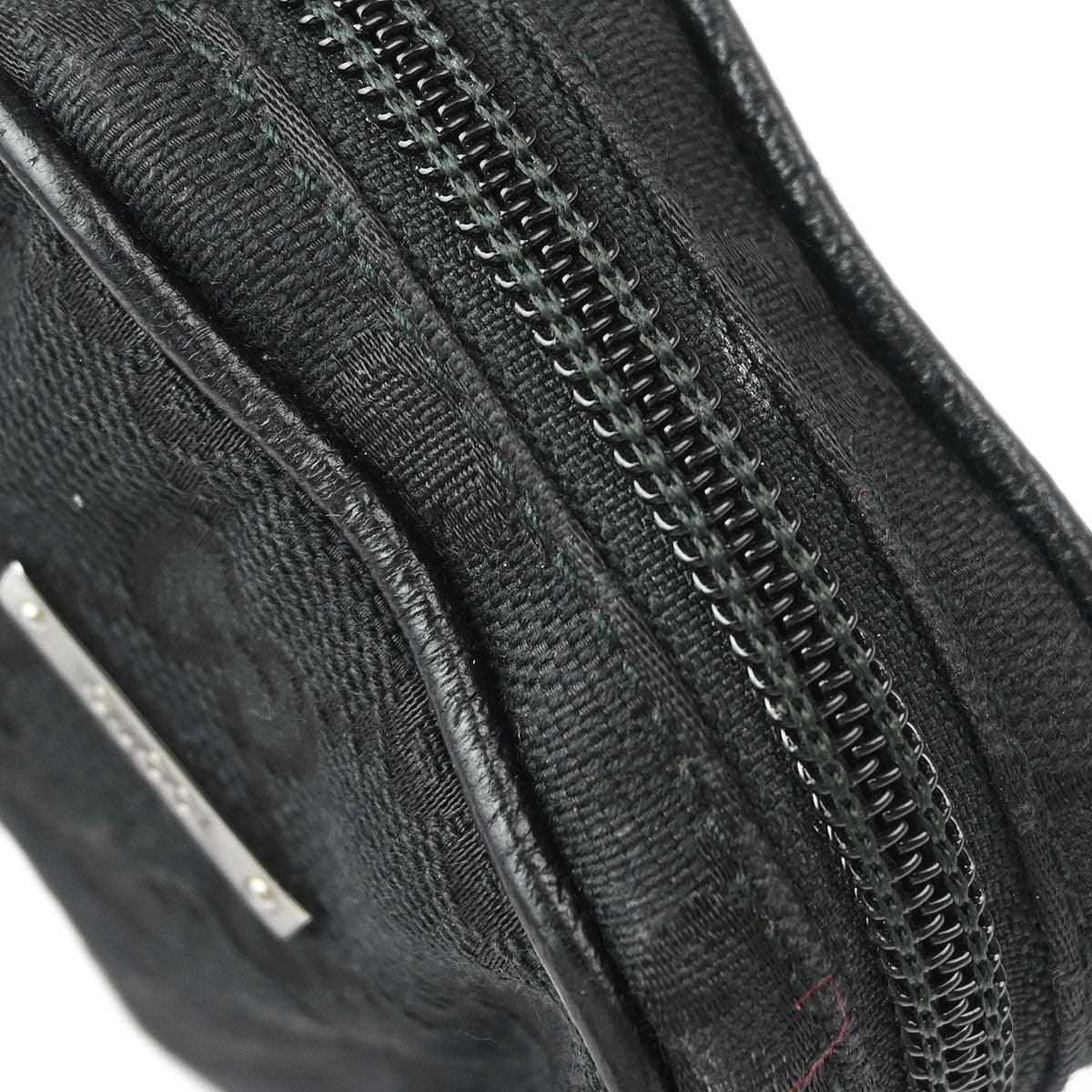 Gucci Black Canvas GG Cigarette Case Pouch - Image 4