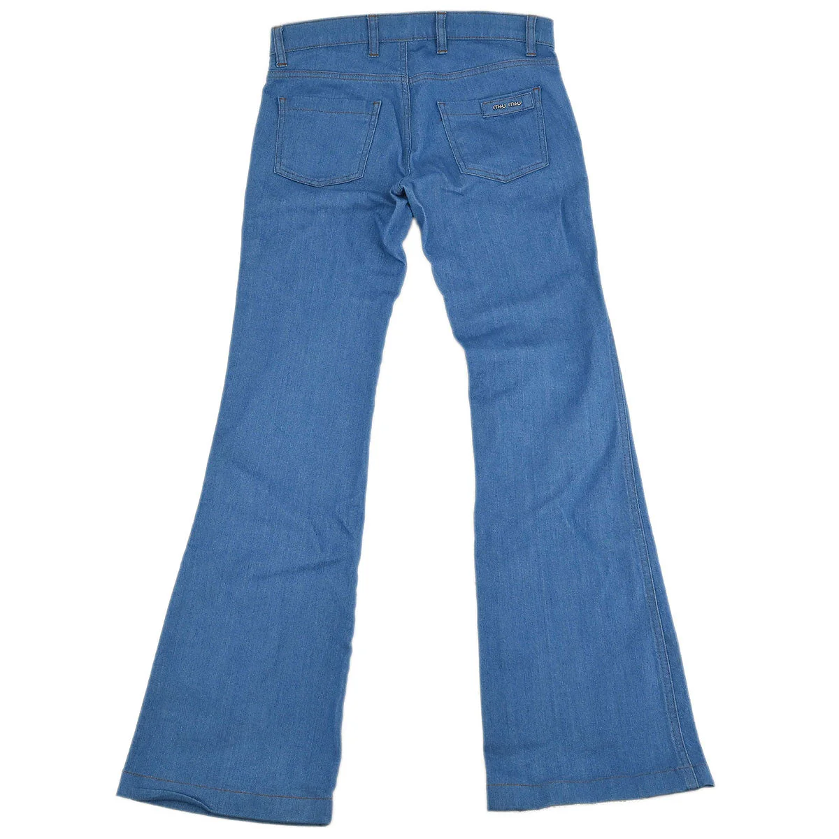 Miu Miu Long Pants Blue - Image 2
