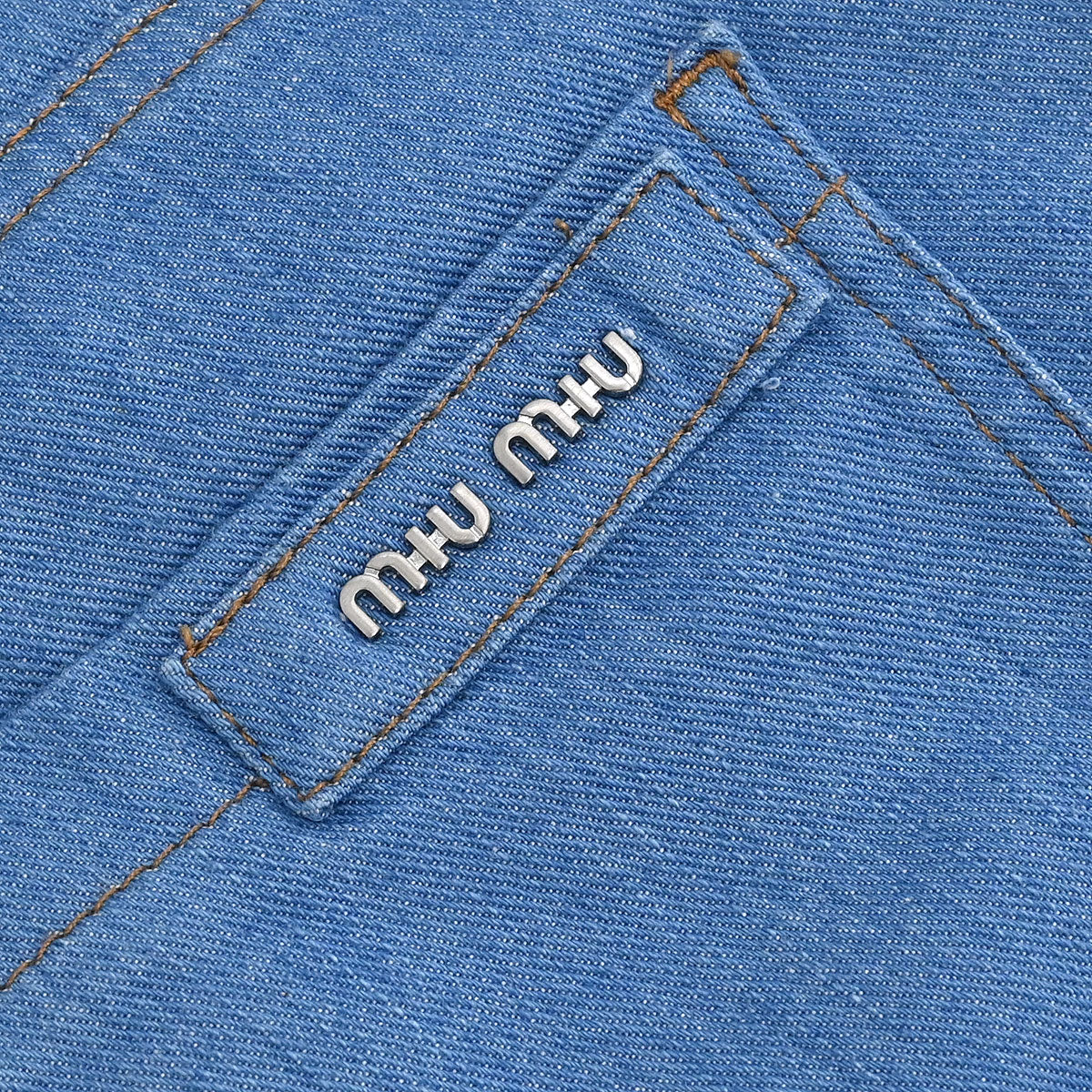Miu Miu Long Pants Blue - Image 3