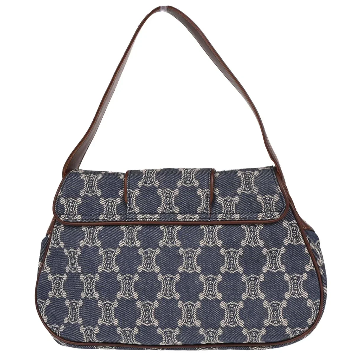 Celine Blue Denim Macadam Handbag - Image 2