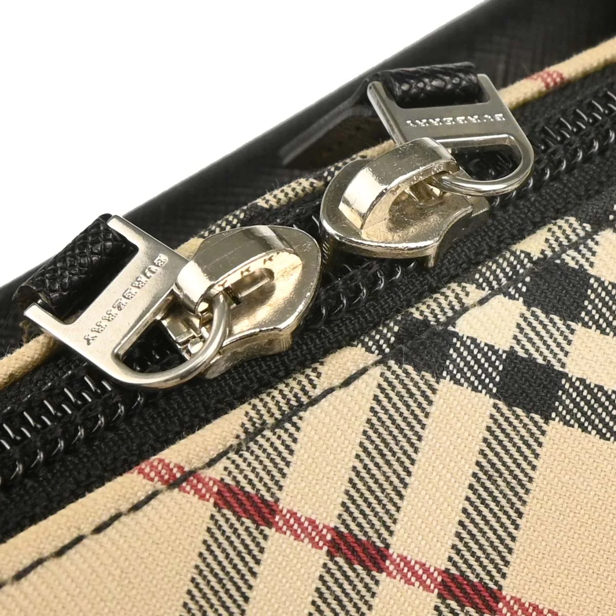 Burberry Beige Burberry Check Handbag - Image 5
