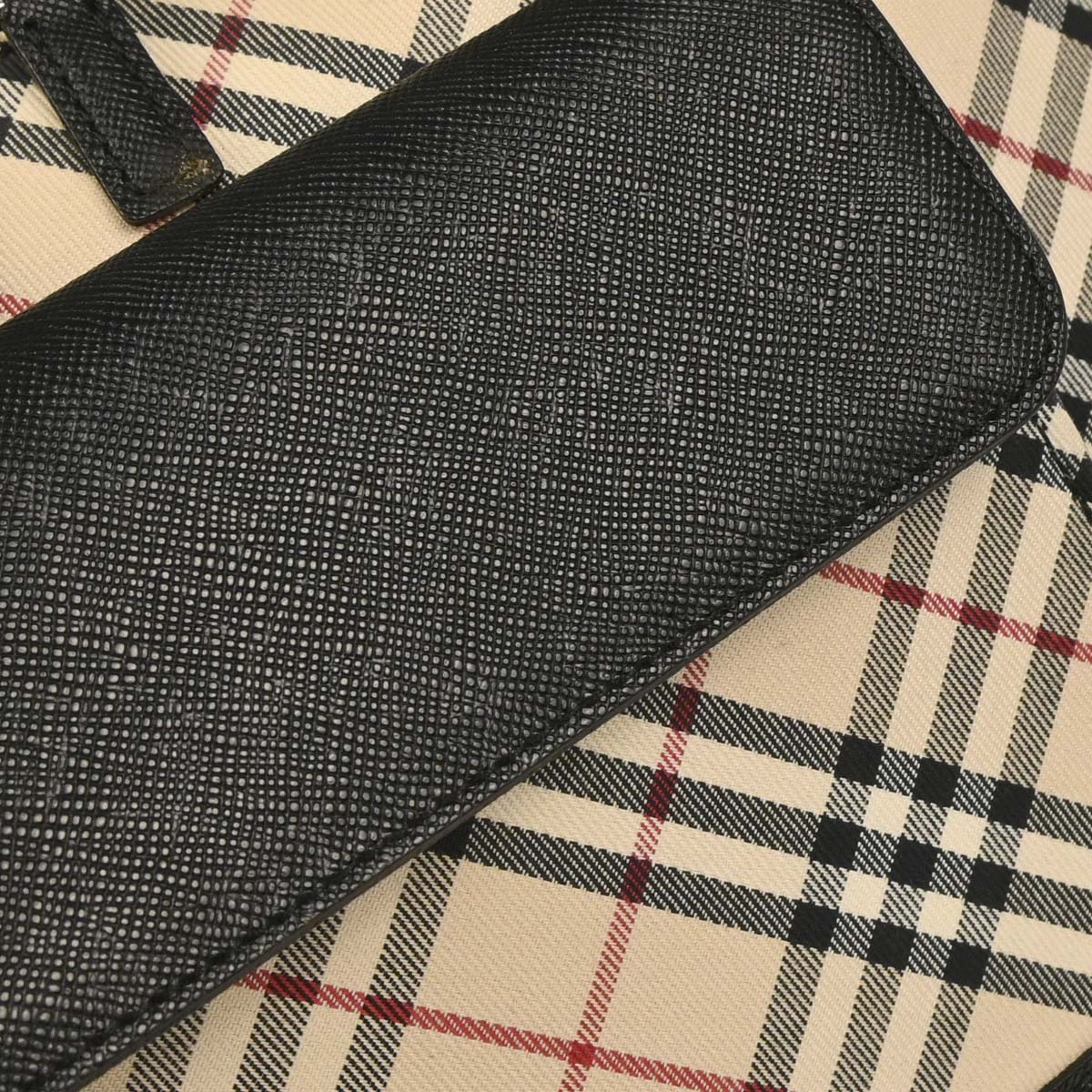 Burberry Beige Burberry Check Handbag - Image 7