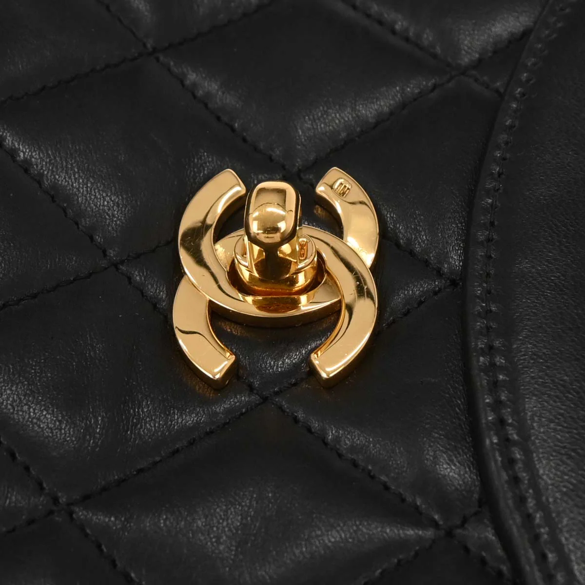 Chanel Black Lambskin 2way Shoulder Handbag - Image 5