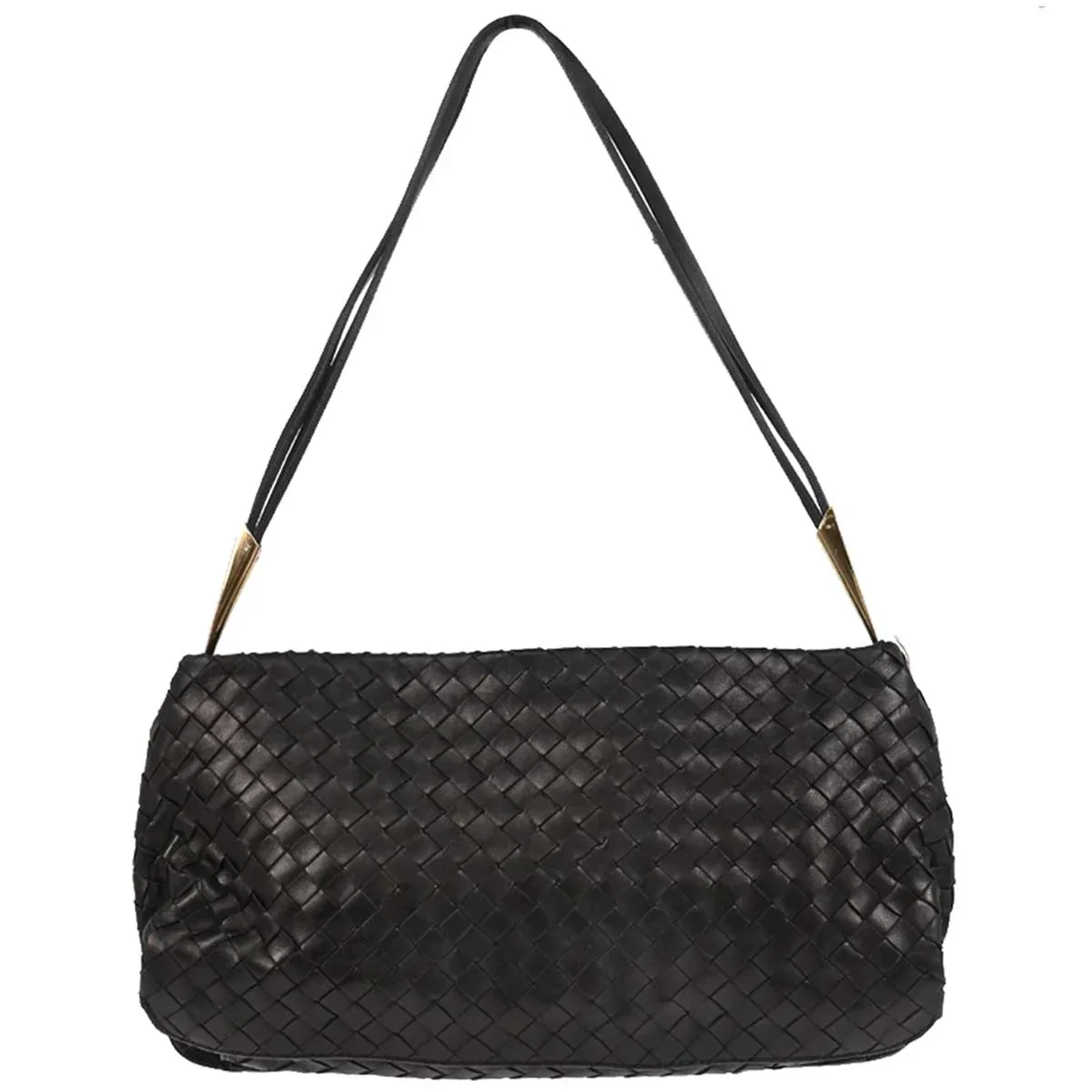 Bottega Veneta Black Intrecciato Handbag