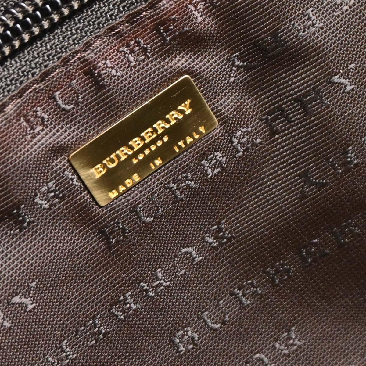 Burberry Beige PVC House Check Duffle 2way Shoulder Handbag - Image 9