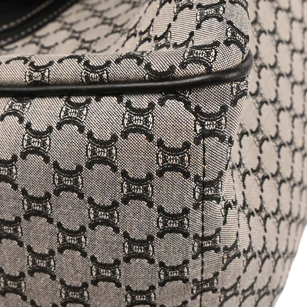 Celine Gray Canvas Macadam Boogie Tote Handbag - Image 9