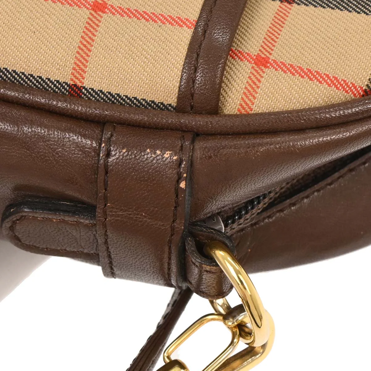 Burberrys Beige House Check Crossbody Bag - Image 6