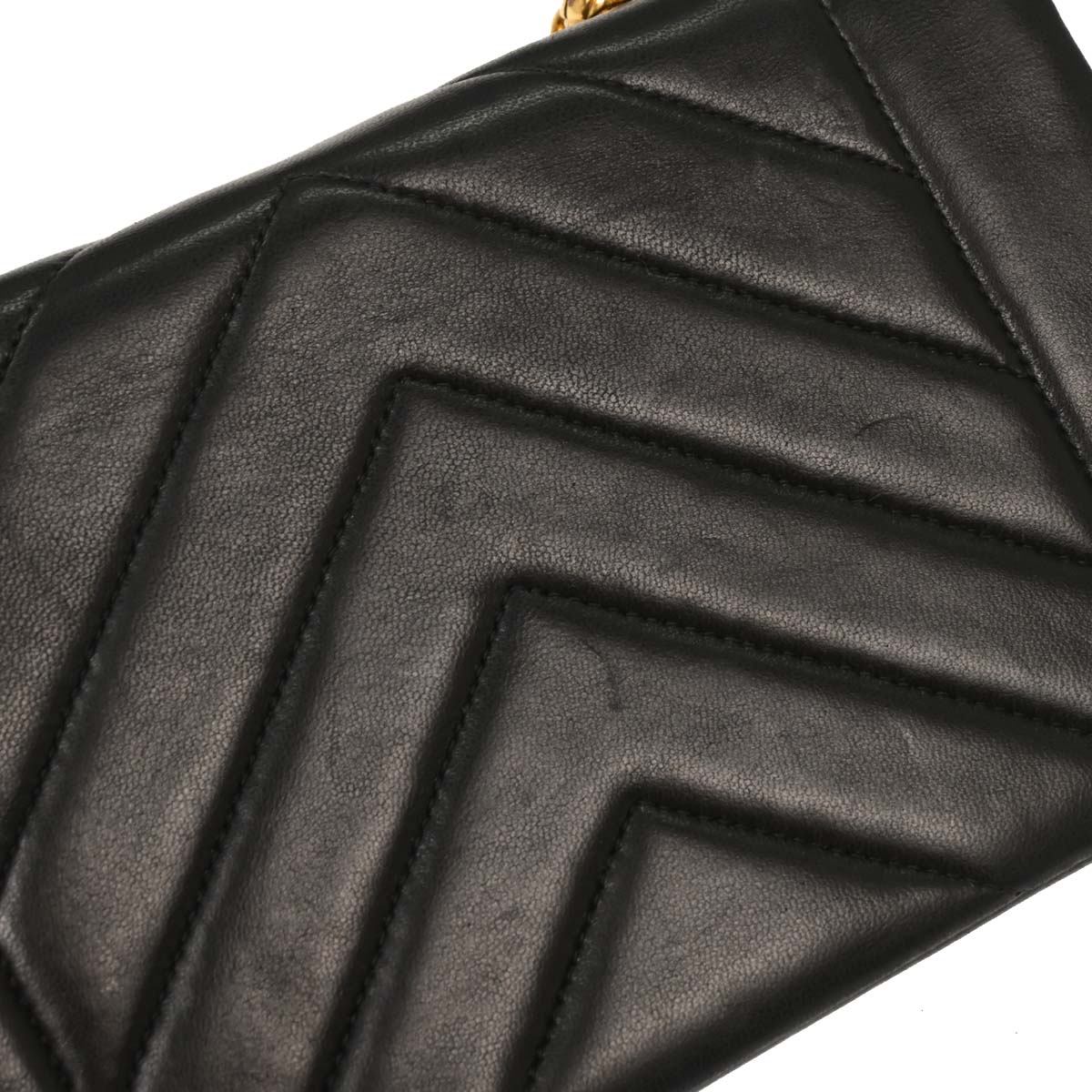 Chanel Black Lambskin Chevron Shoulder Bag - Image 3