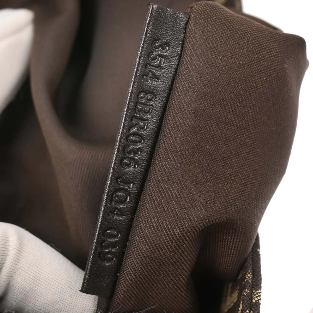 Fendi Brown Zucchino Handbag - Image 10