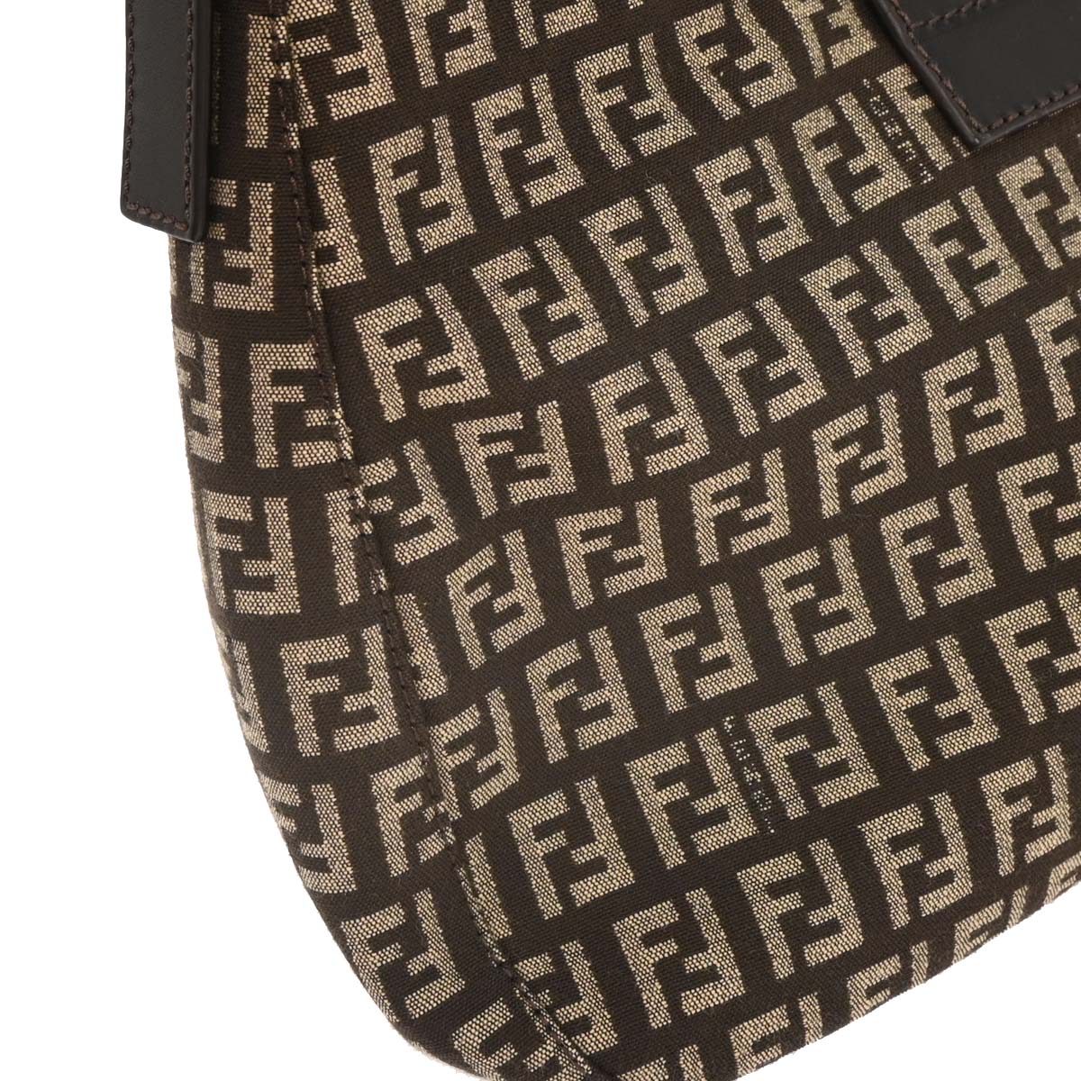 Fendi Brown Zucchino Handbag - Image 3