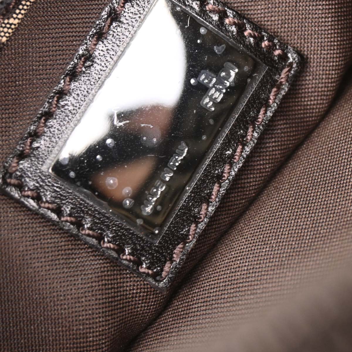 Fendi Brown Zucchino Handbag - Image 9