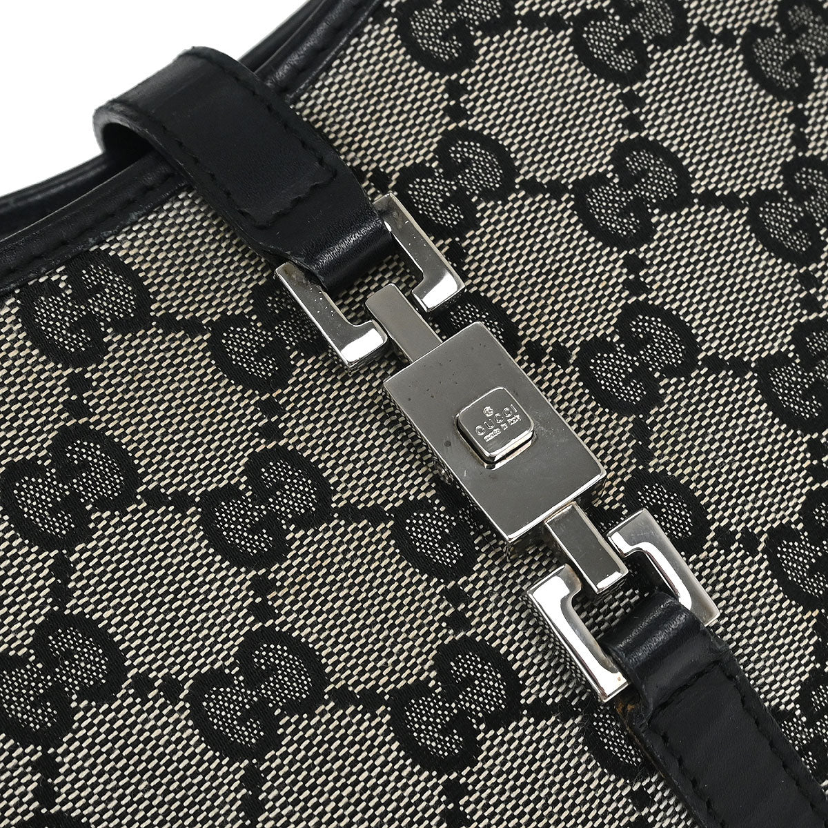 Gucci Gray GG Jackie Handbag - Image 5