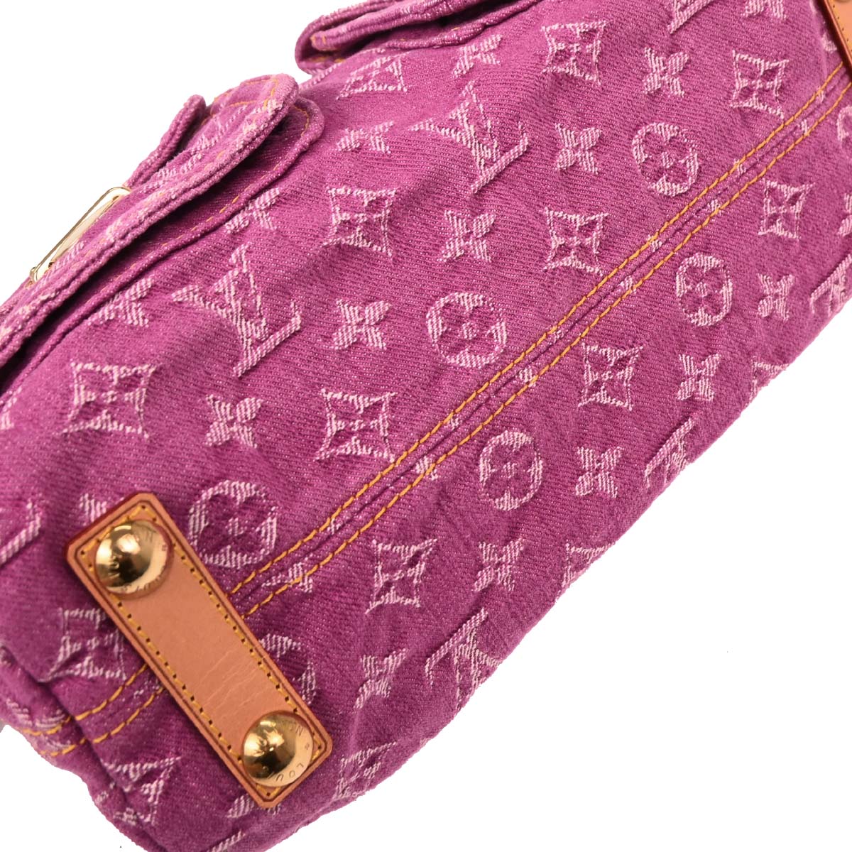 Louis Vuitton Pink Monogram Denim Baggy PM Shoulder Bag M95212 - Image 5