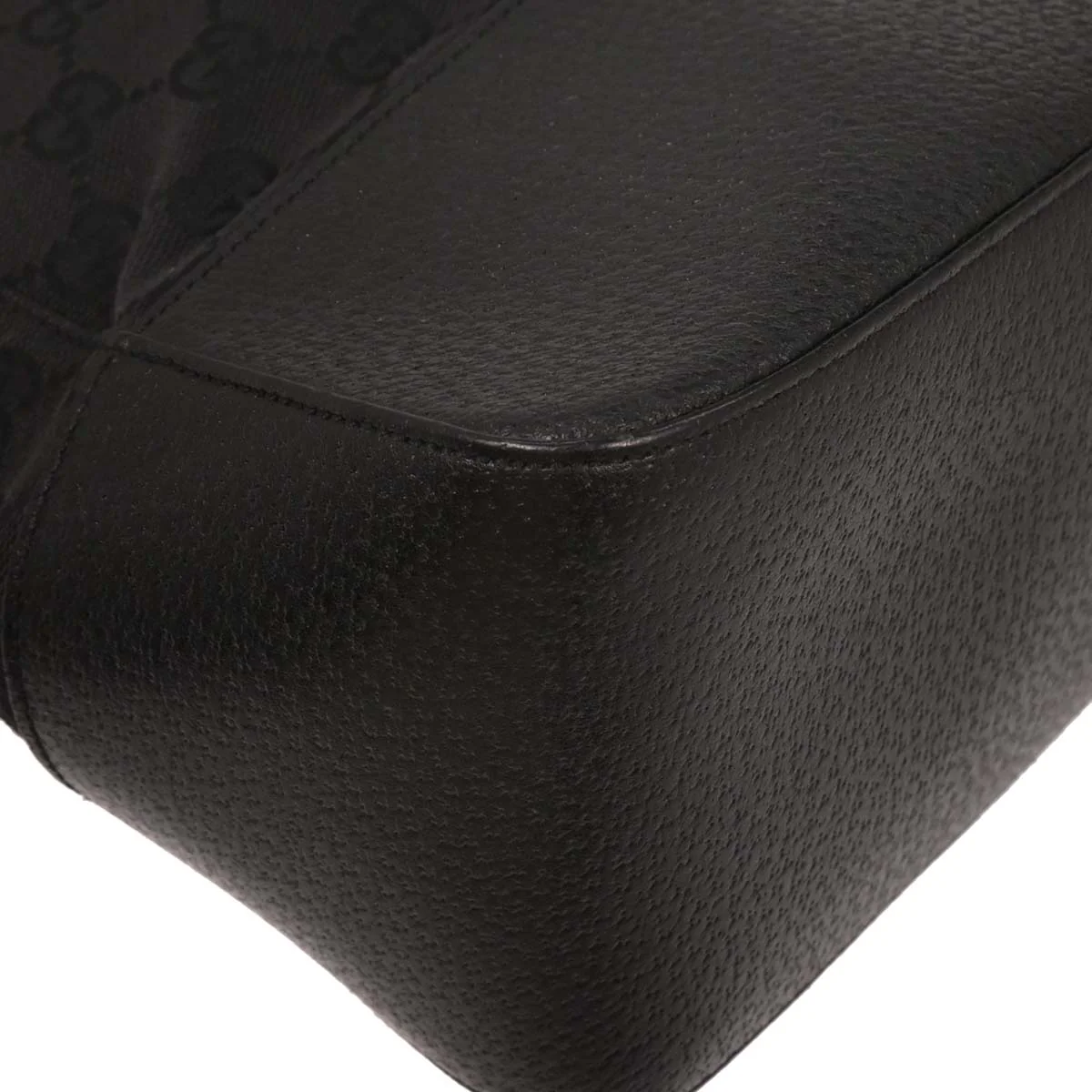 Gucci Black Canvas GG Messenger Shoulder Bag - Image 5