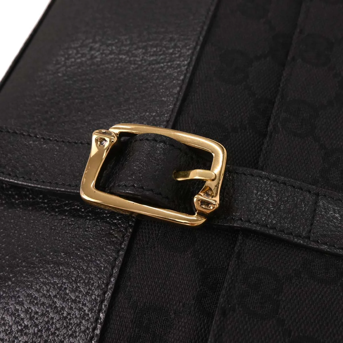 Gucci Black Canvas GG Messenger Shoulder Bag - Image 7