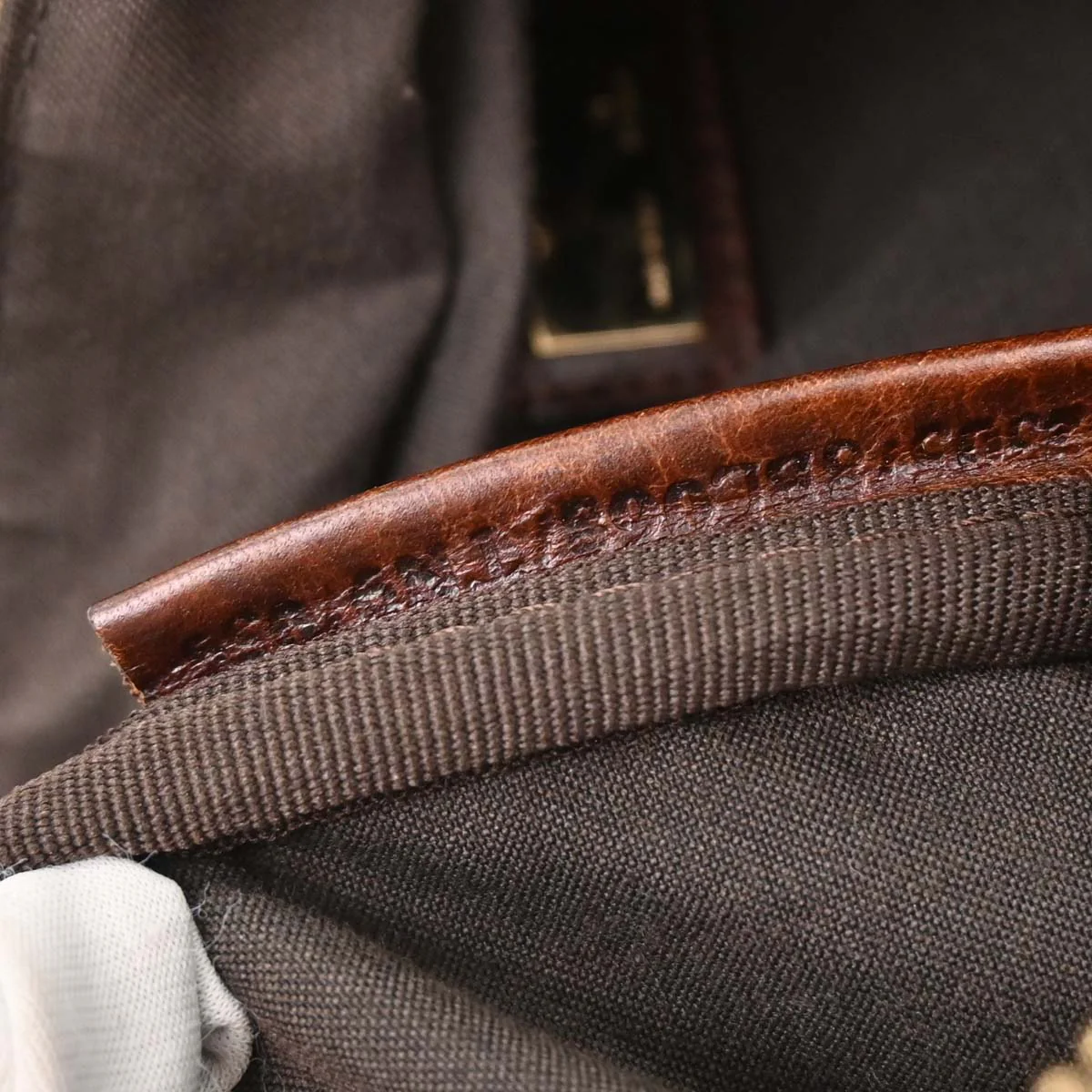 Fendi Brown Zucchino Handbag - Image 11