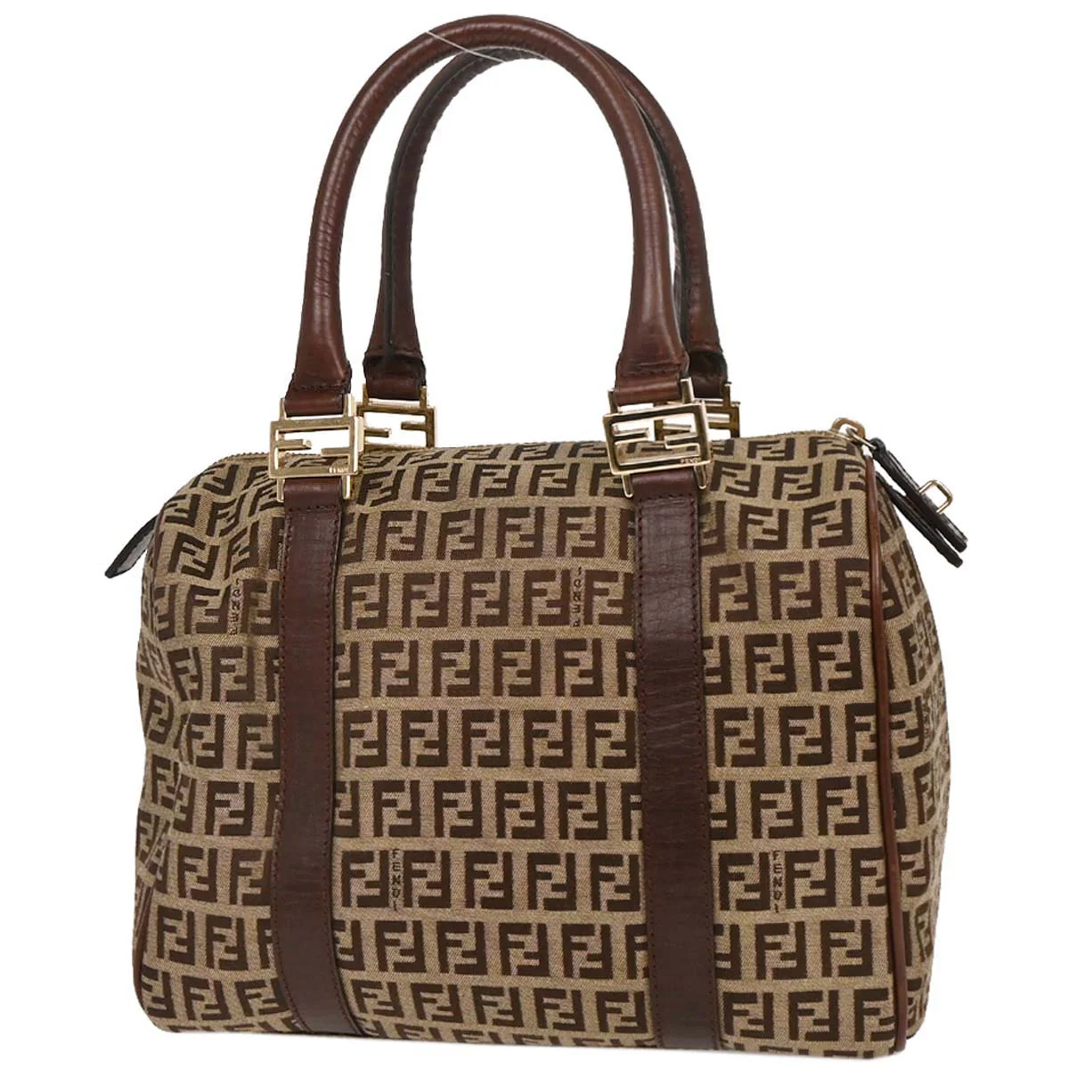 Fendi Brown Zucchino Handbag - Image 2