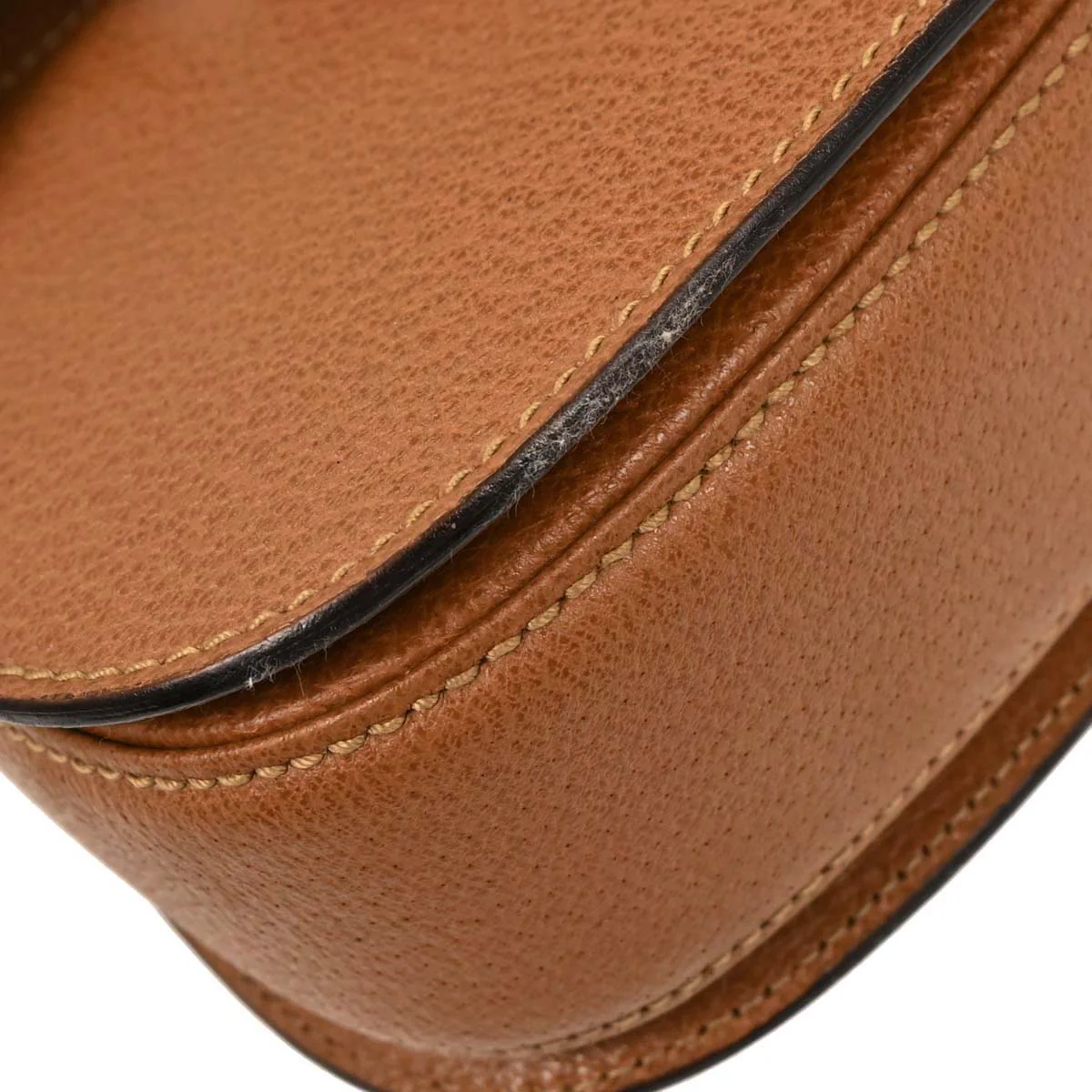 Gucci Brown Pigskin Bamboo 2way Shoulder Handbag - Image 6