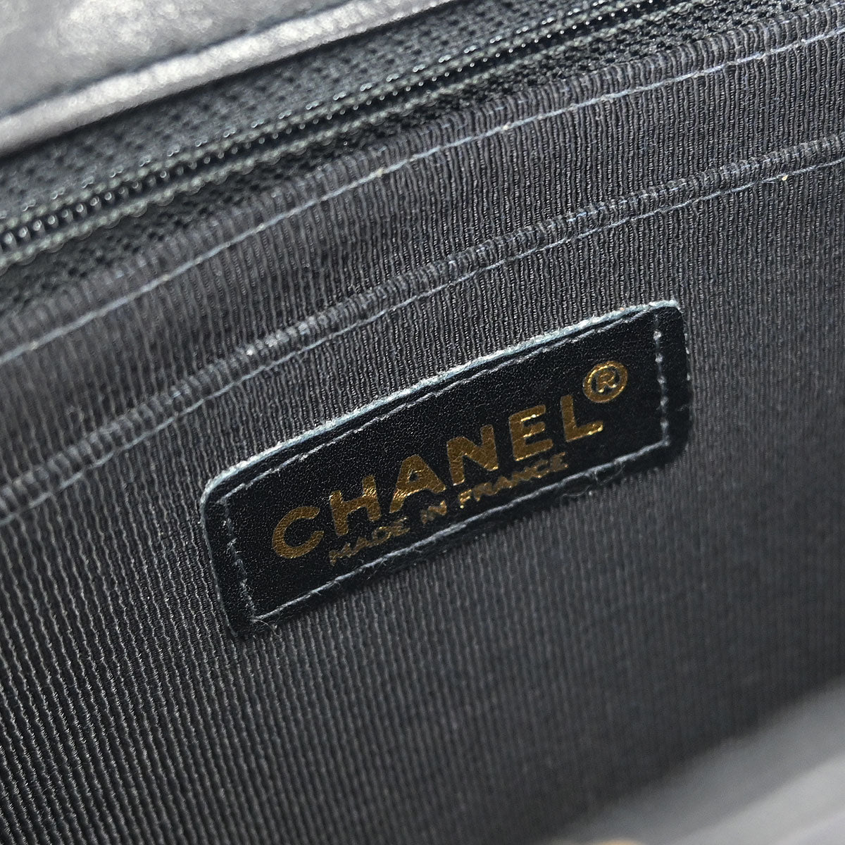 Chanel Black Calfskin Wild Stitch Shoulder Bag - Image 8