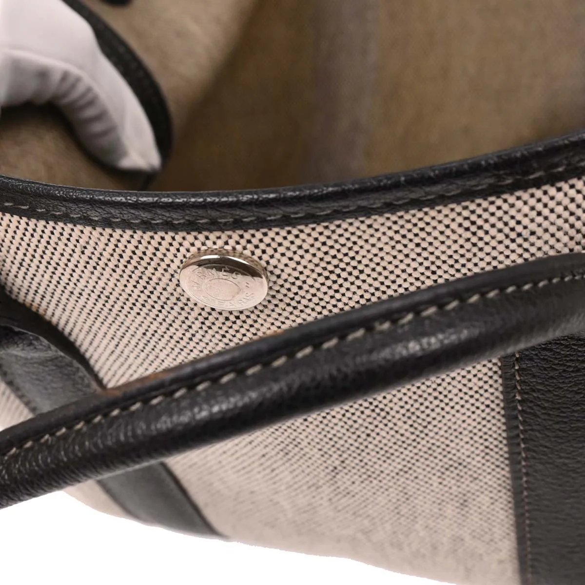 Hermes Gray Toile H Garden Party 30 TPM Tote Handbag - Image 9