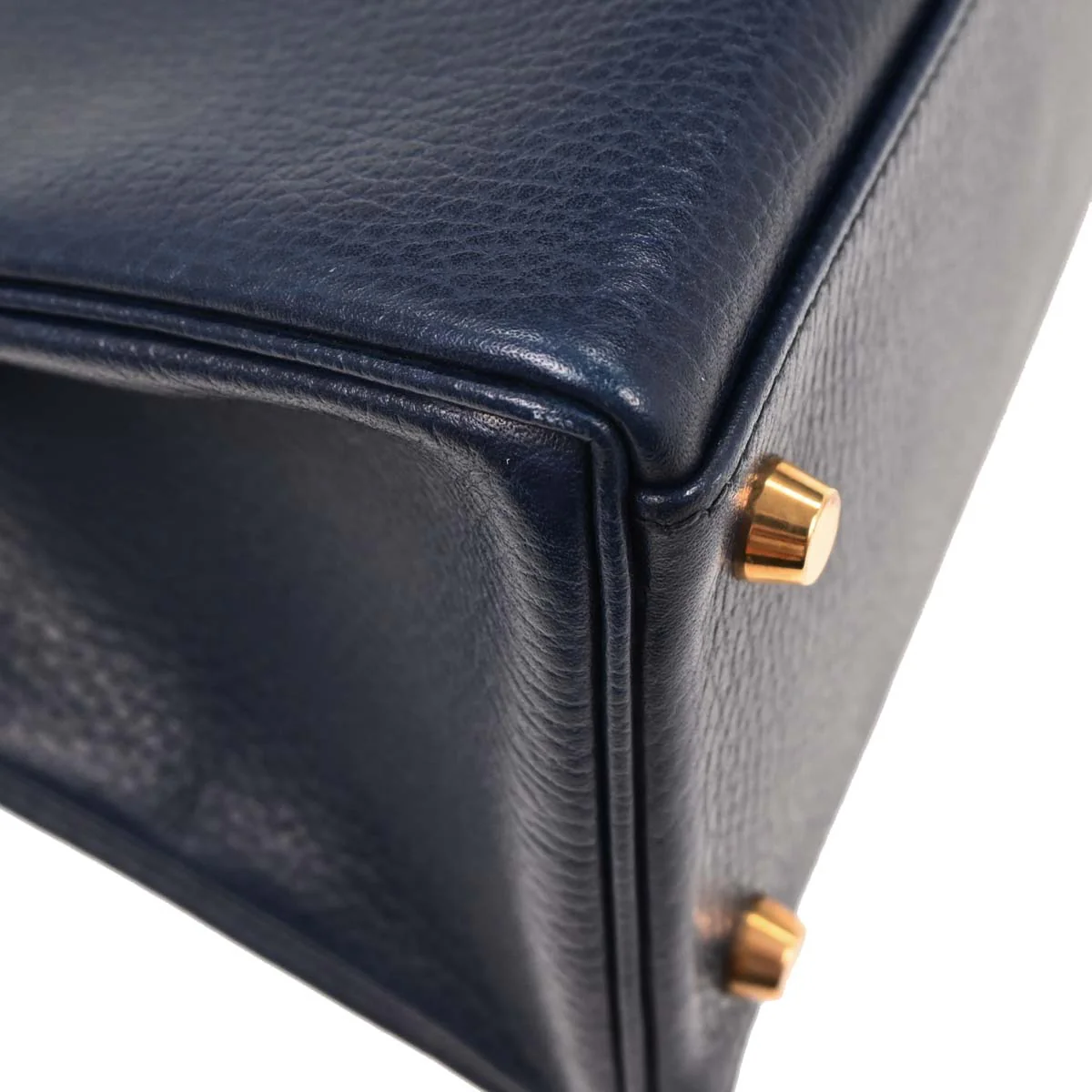 Hermes Blue Indigo Ardennes Kelly 32 Retourne 2way Shoulder Handbag - Image 5