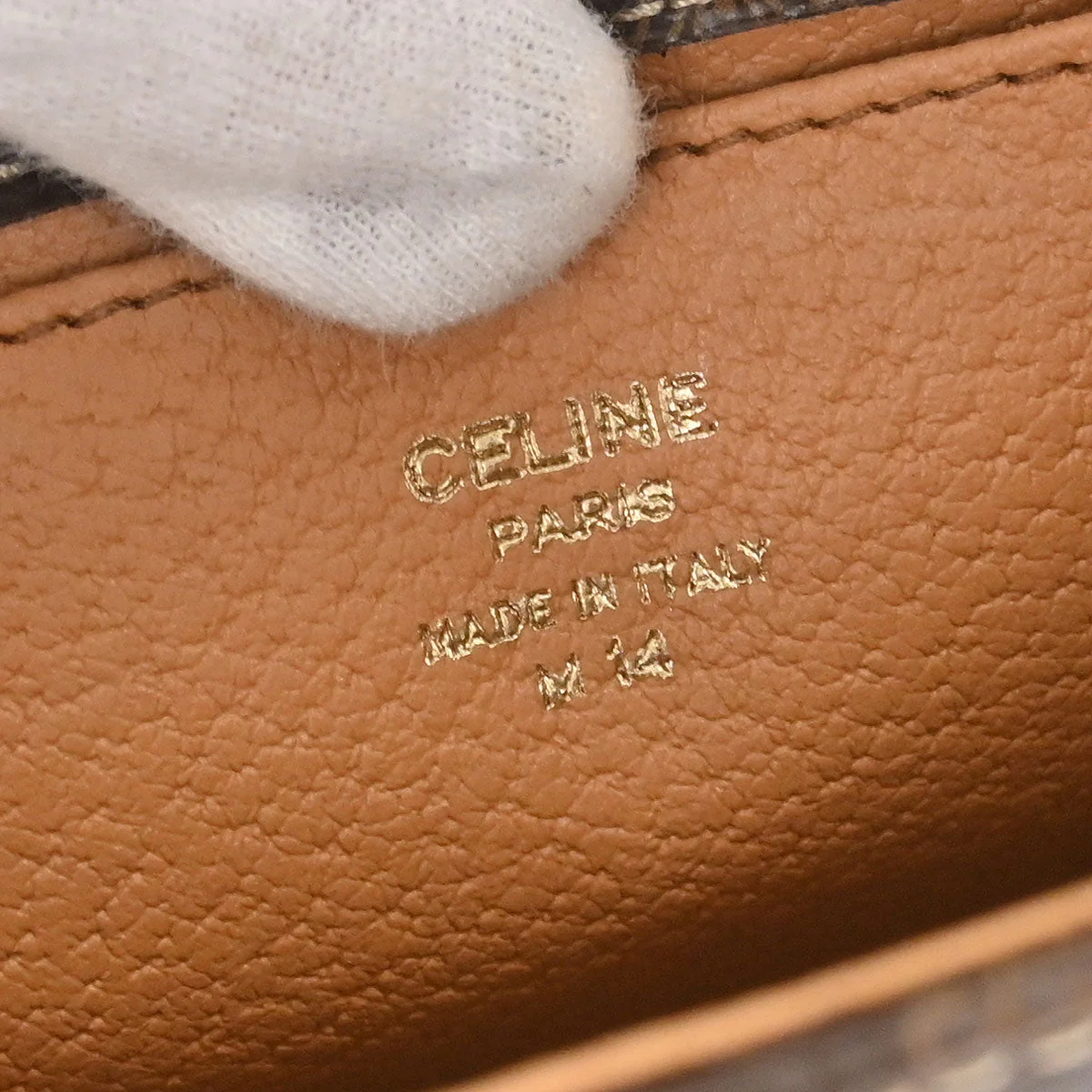 Celine Brown Macadam 2way Shoulder Handbag - Image 10