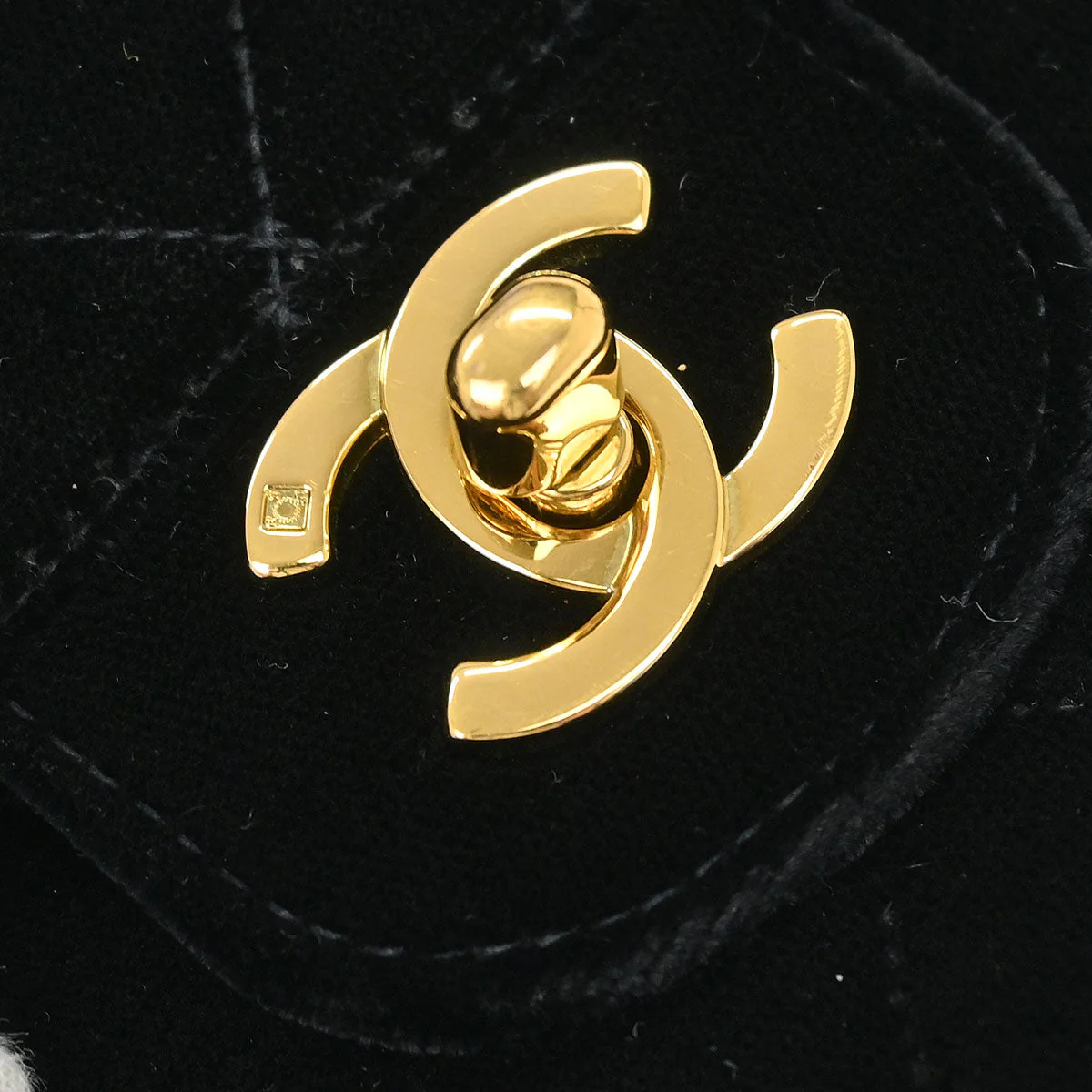 Chanel Black Velvet Handbag - Image 3