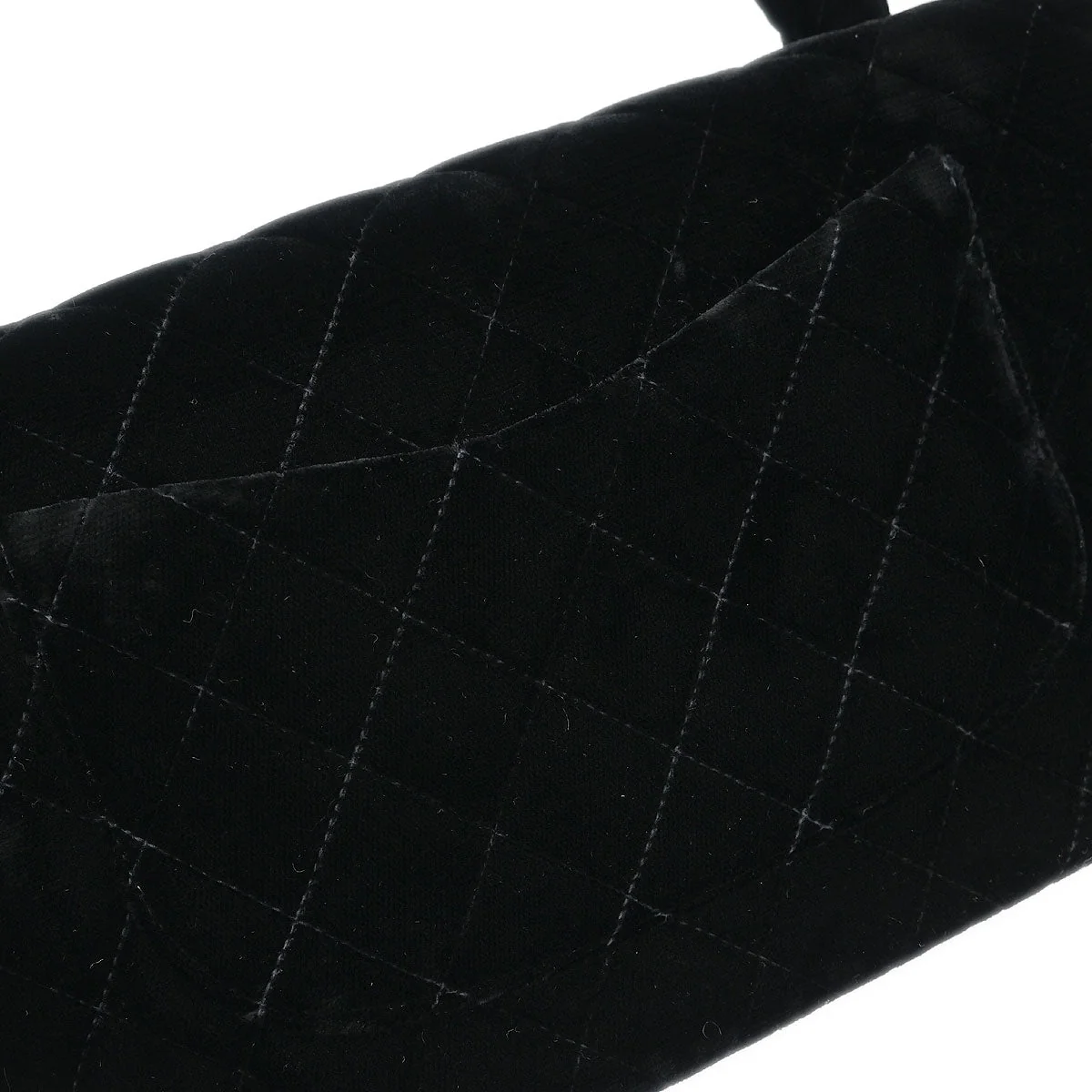 Chanel Black Velvet Handbag - Image 5