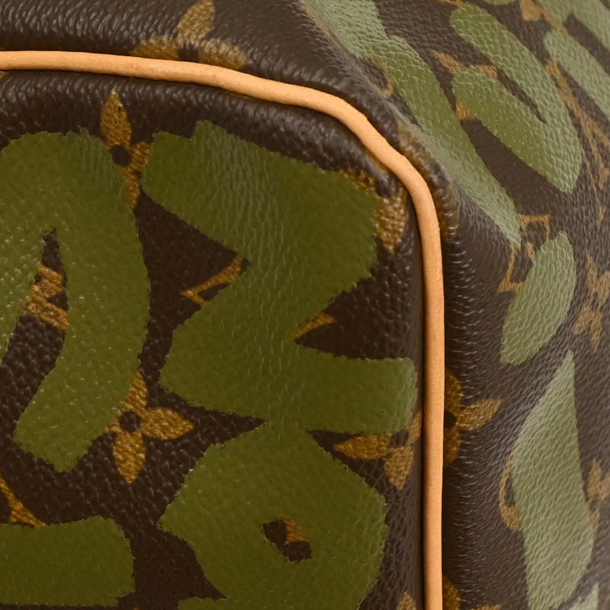 Louis Vuitton Khaki Monogram Graffiti Keepall 50 Duffle Bag M92196 - Image 5