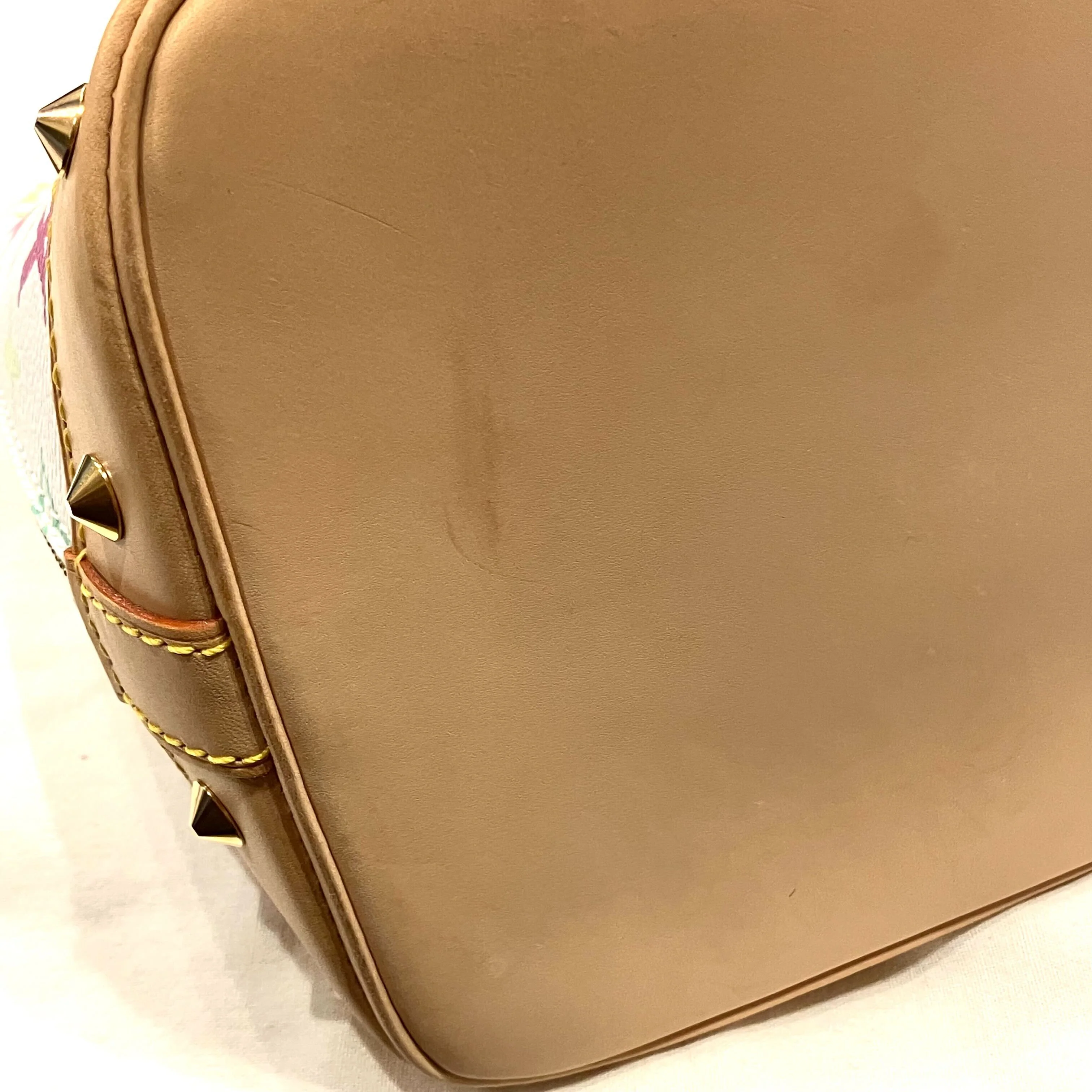 Louis Vuitton White Monogram Multicolor Alma Handbag M92647 - Image 11
