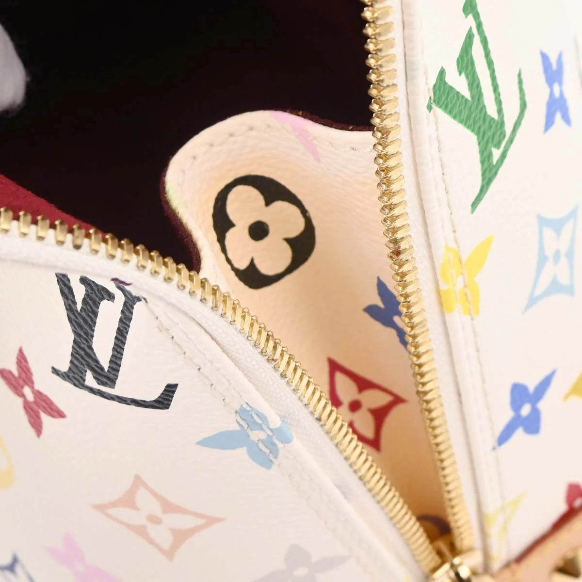 Louis Vuitton White Monogram Multicolor Alma Handbag M92647 - Image 9