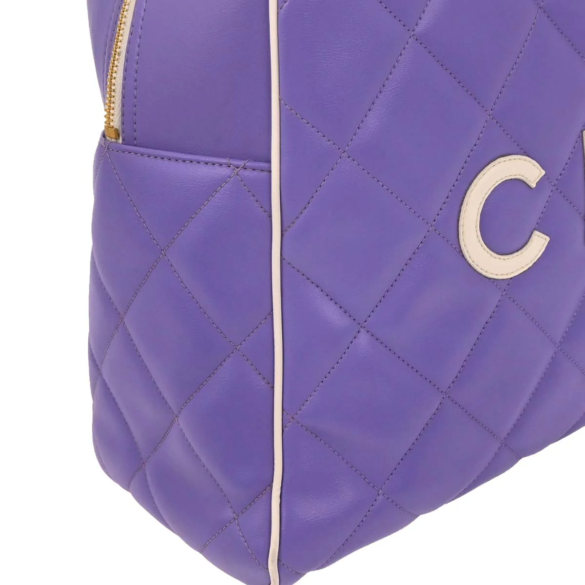 Chanel Purple 1994-1996 Calfskin Bowling Bag - Image 3