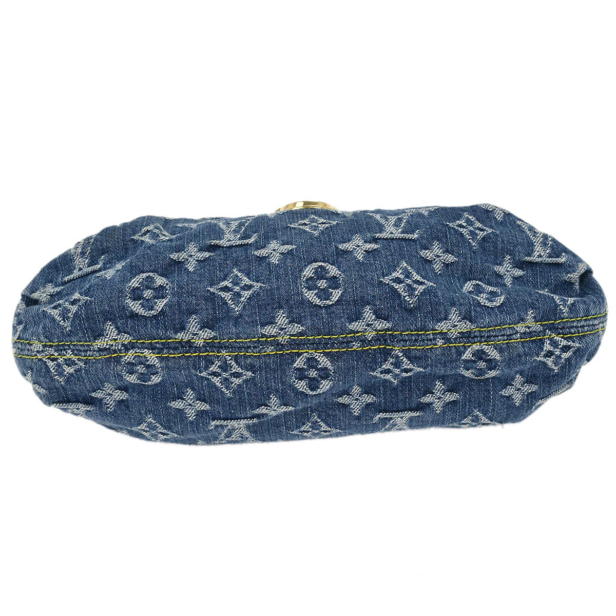 Louis Vuitton Blue Monogram Denim Mini Pleaty Handbag M95050 - Image 3