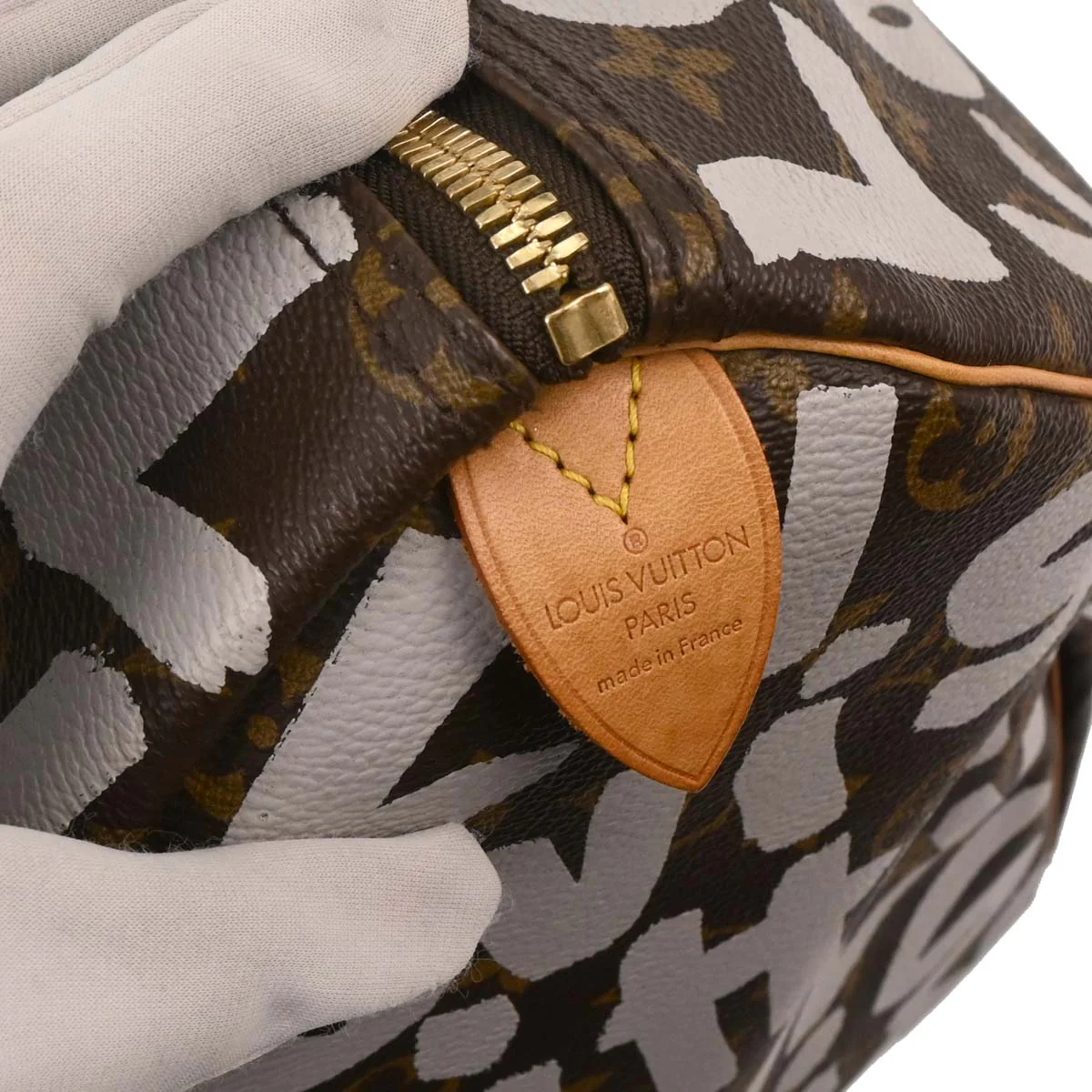 Louis Vuitton 2001 White Monogram Graffiti Keepall 50 Duffle Bag M92197 - Image 6