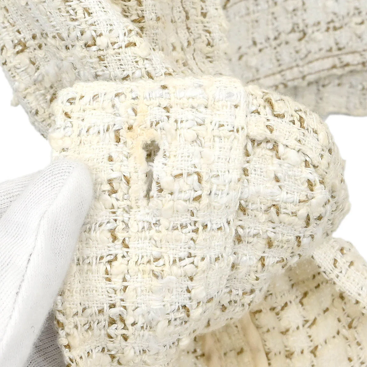 Chanel Single Breasted Jacket White #42 - Image 3