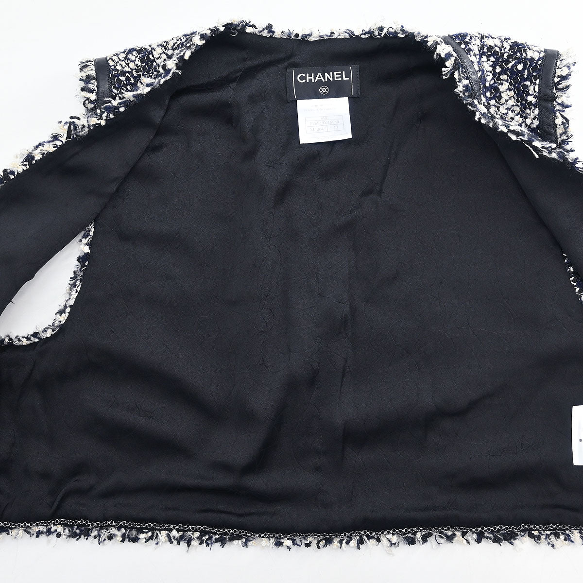 Chanel Set Jacket Vest Black #40 - Image 5
