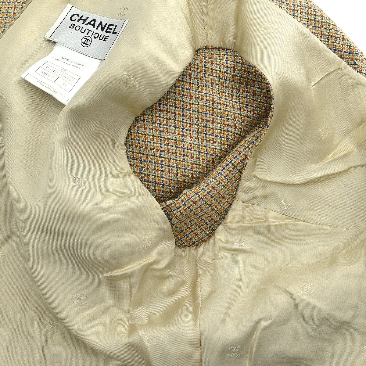 Chanel Setup Suit Jacket Sleeveless Dress Beige #38 - Image 10