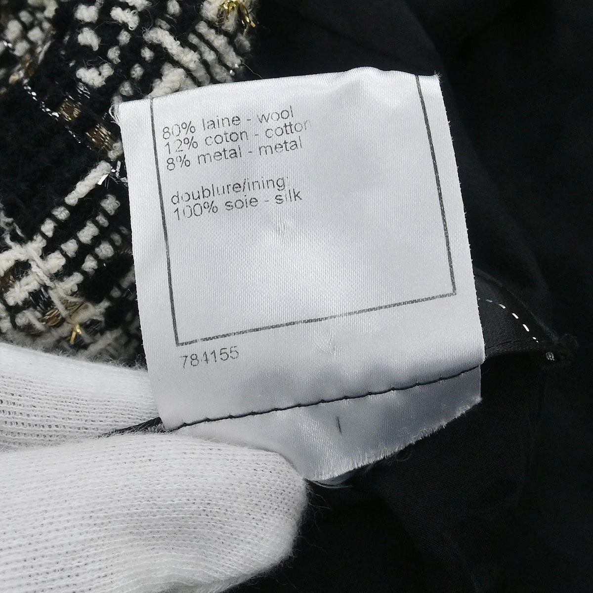 Chanel Single Breasted Jacket Black #38 - Image 10
