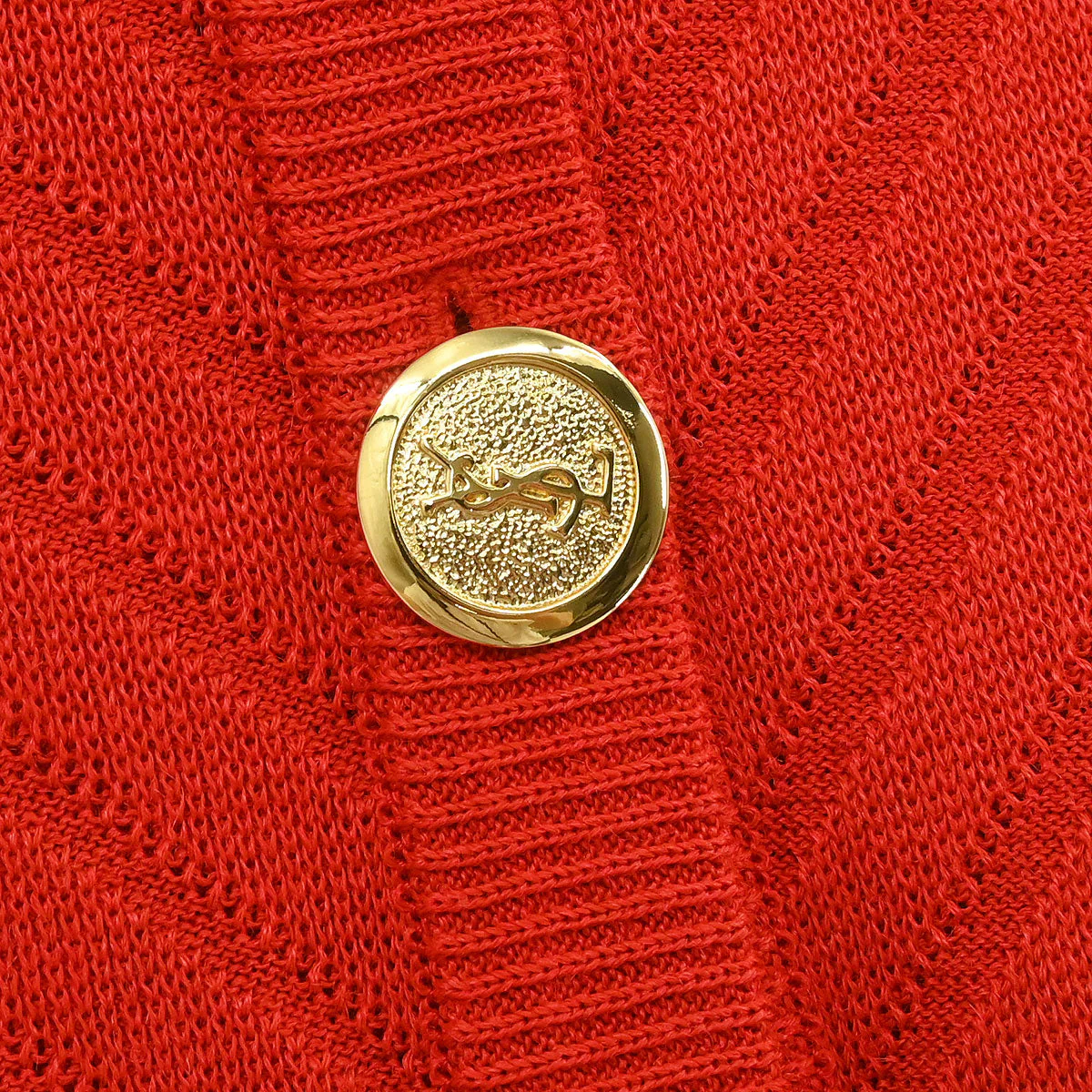 Yves Saint Laurent Cardigan Red #M - Image 5