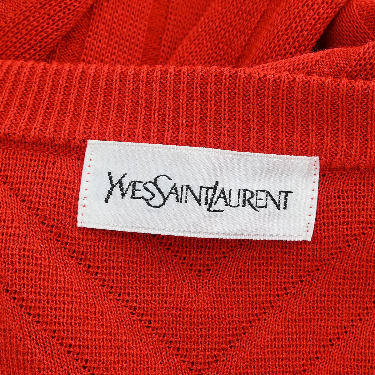 Yves Saint Laurent Cardigan Red #M - Image 8