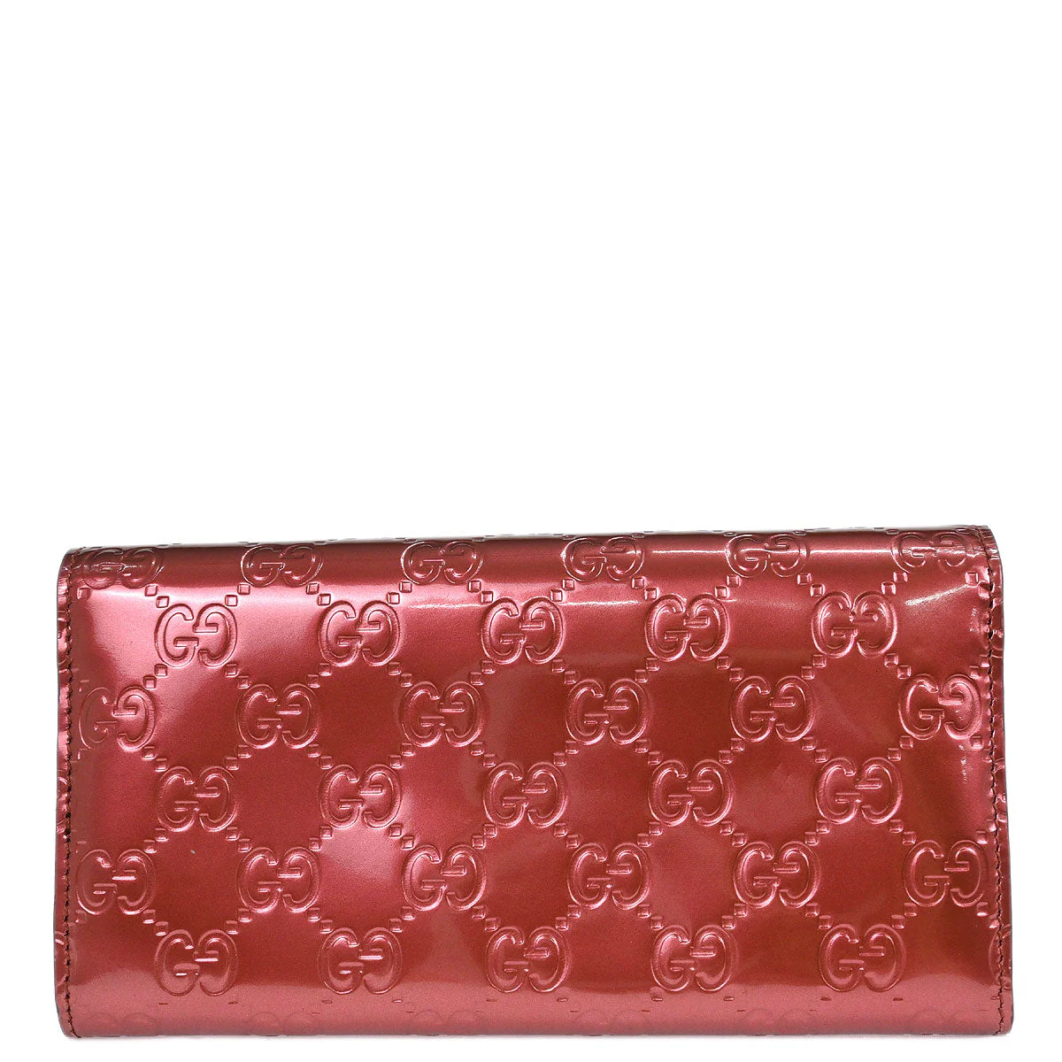 Gucci Pink Lovely Heart Guccissima Long Wallet - Image 2