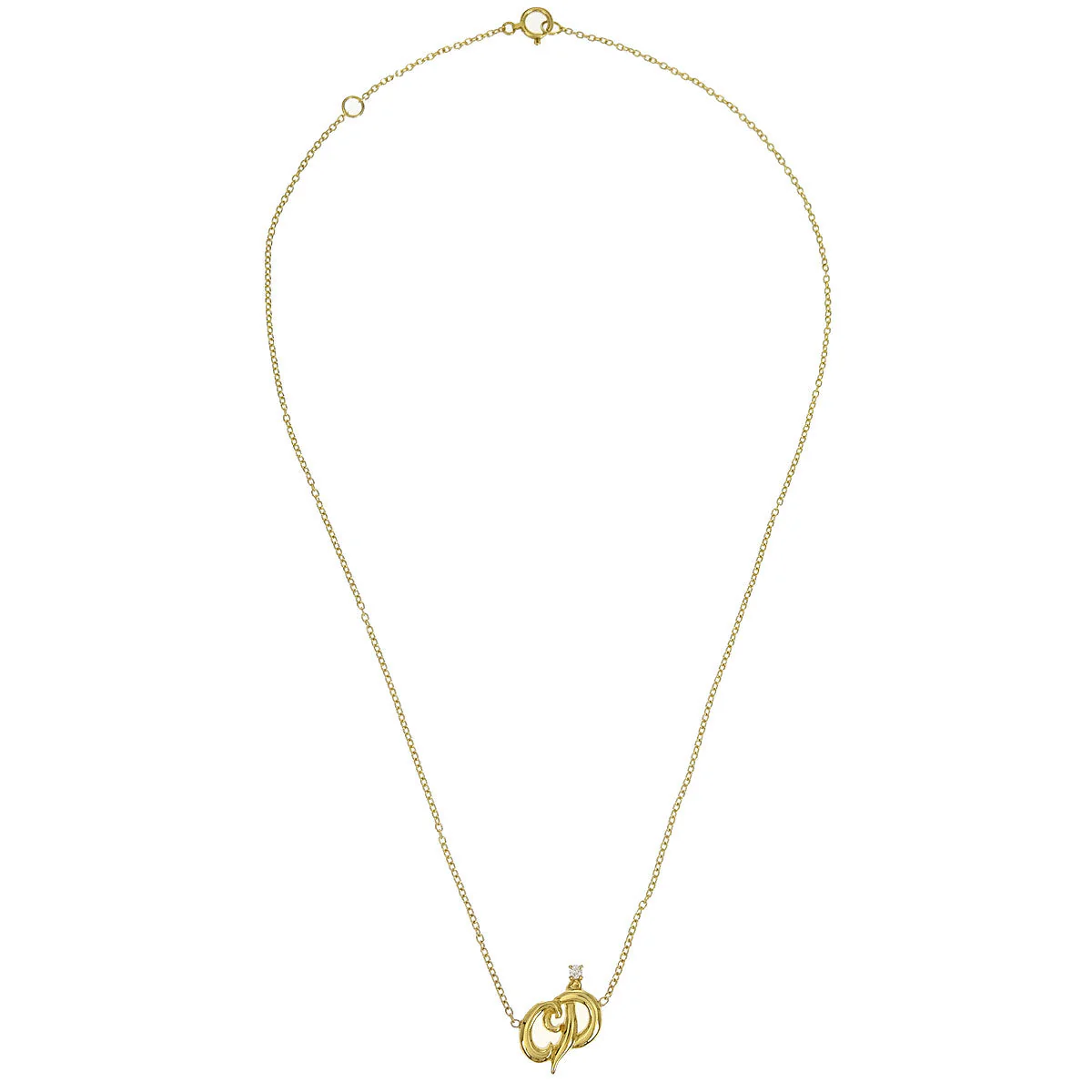 Christian Dior Pendant Necklace Au750 Diamond Gold - Image 2
